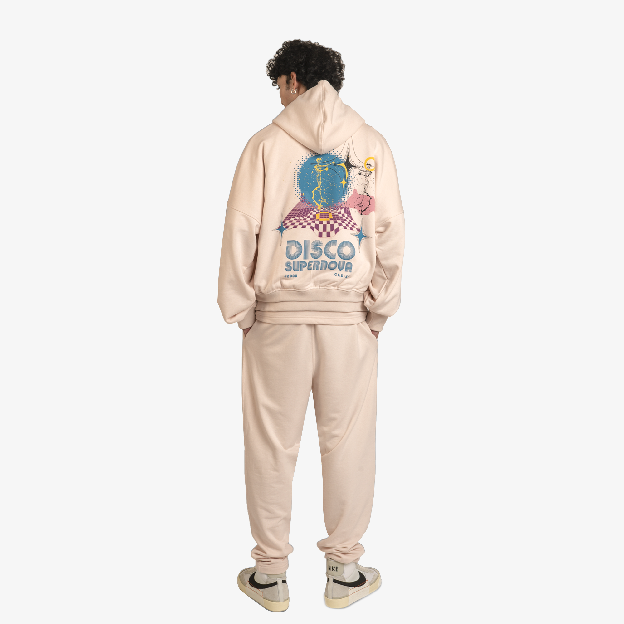 Superkicks | STARRY DISCO HOODIE { PEACH - view 5