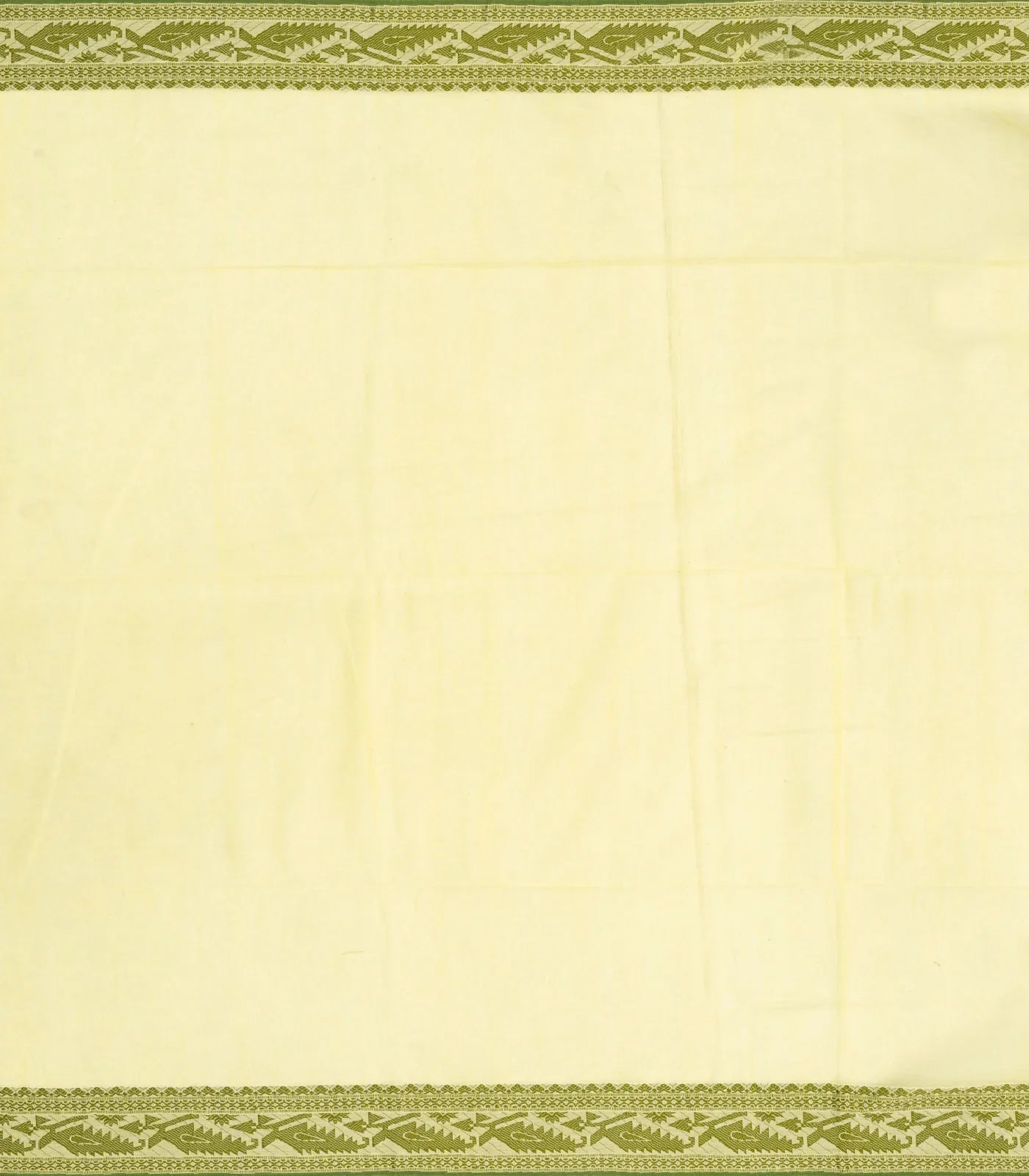 RmKV Lemon Yellow Handloom Bengal Cotton Saree With Floral Buttas - view 4