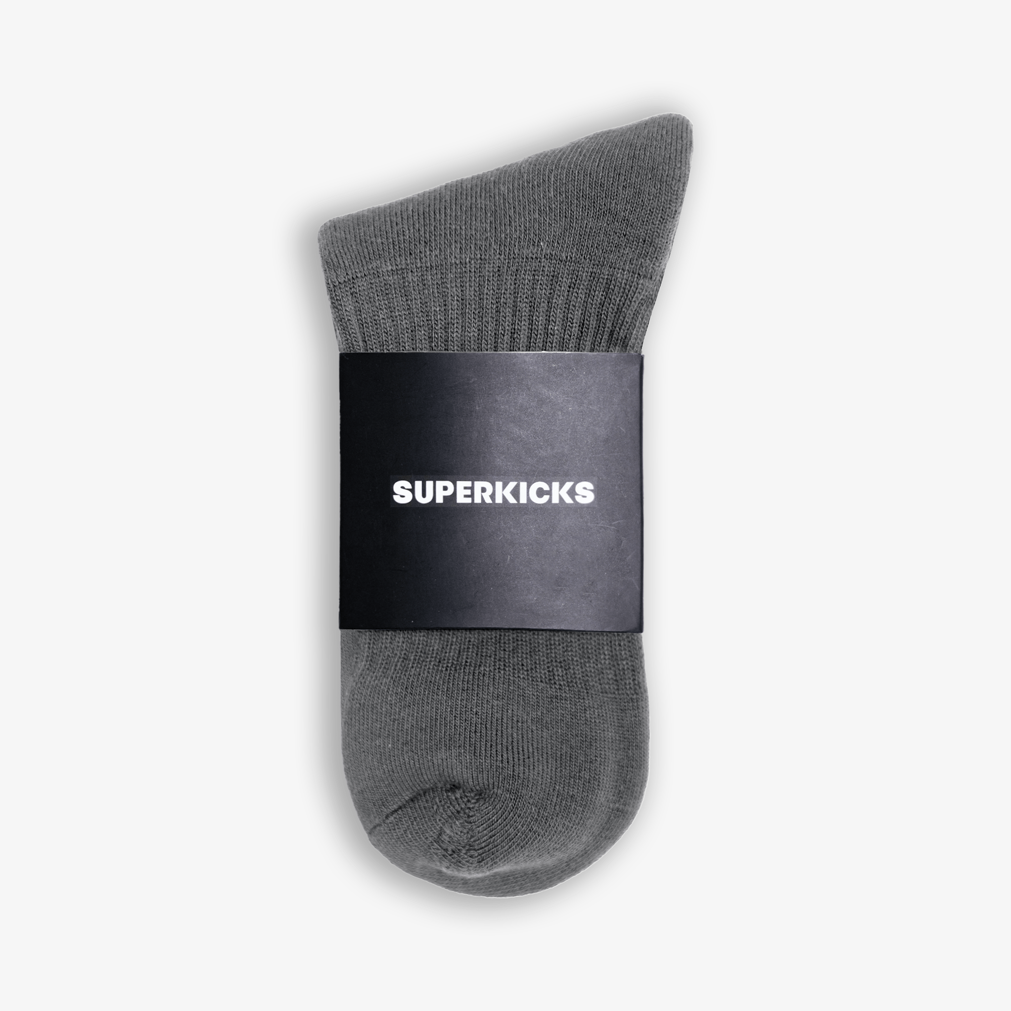 Superkicks | CREW SOCKS { GREY - view 2