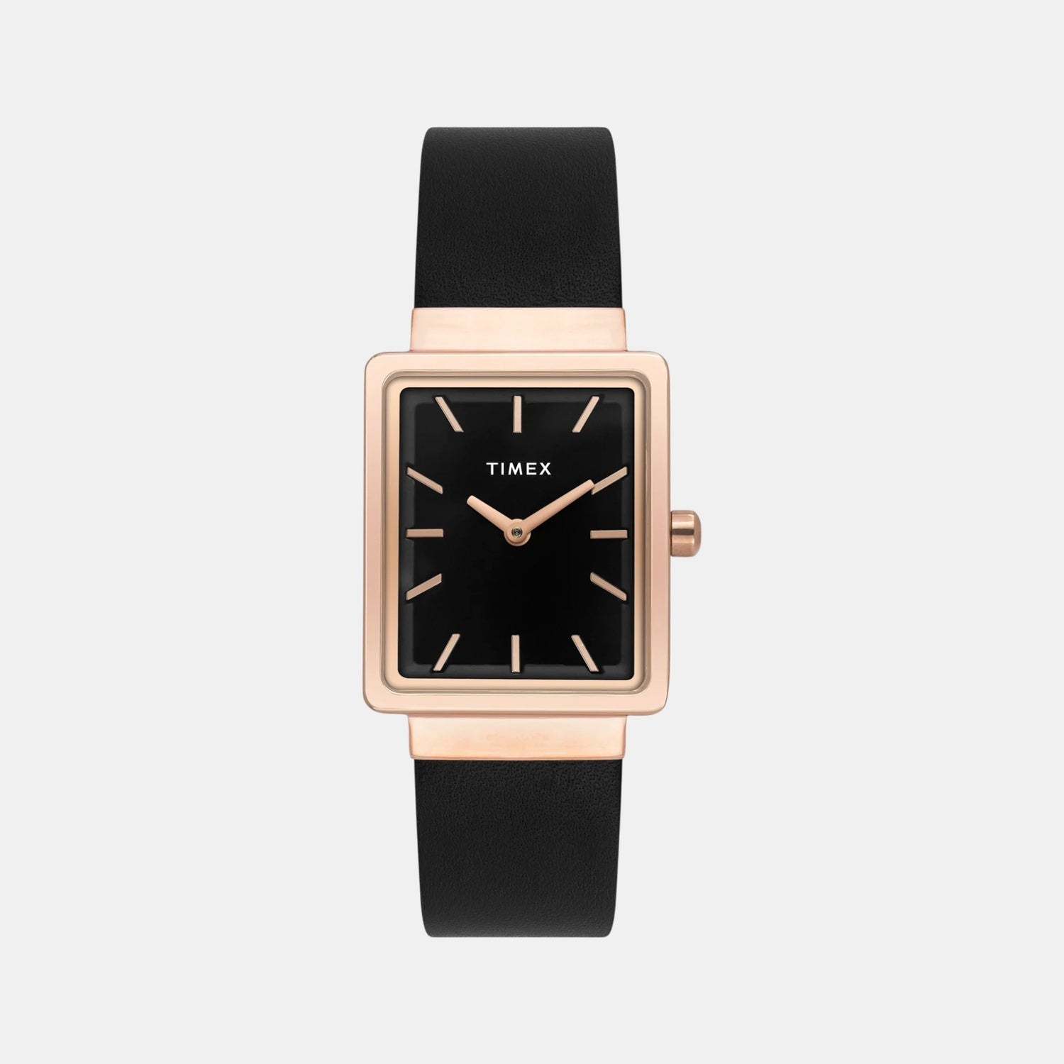 Timex Fashion Women Quartz Black Dial Analog Leather Watch TWEL20701
