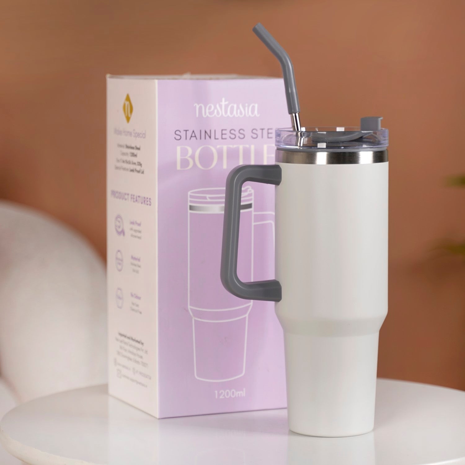 Nestasia Insulated Stainless Steel Sipper Bottle 1200ml - view 2