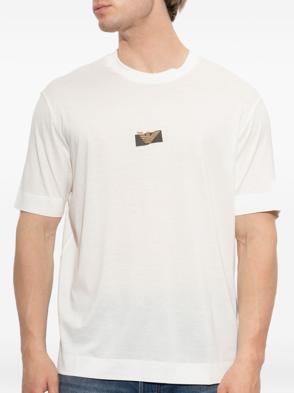 Emporio Armani Logo Polo Shirt – 70% Lyocell, 30% Cotton - view 2