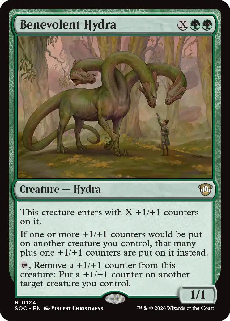 Benevolent hydra 124 – Magic Benevolent Hydra [124] [Secrets of Strixhaven: Commander] [Non-Foil]