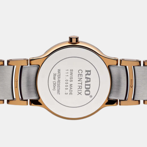 Rado Centrix Women Quartz Mother Of Pearl Dial Analog Stainless Steel Watch R30555912 - view 3