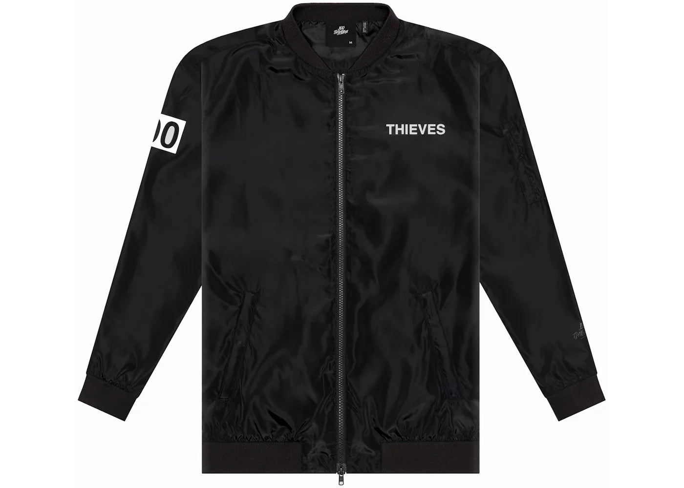100 Thieves Numbers Bomber Jacket Black