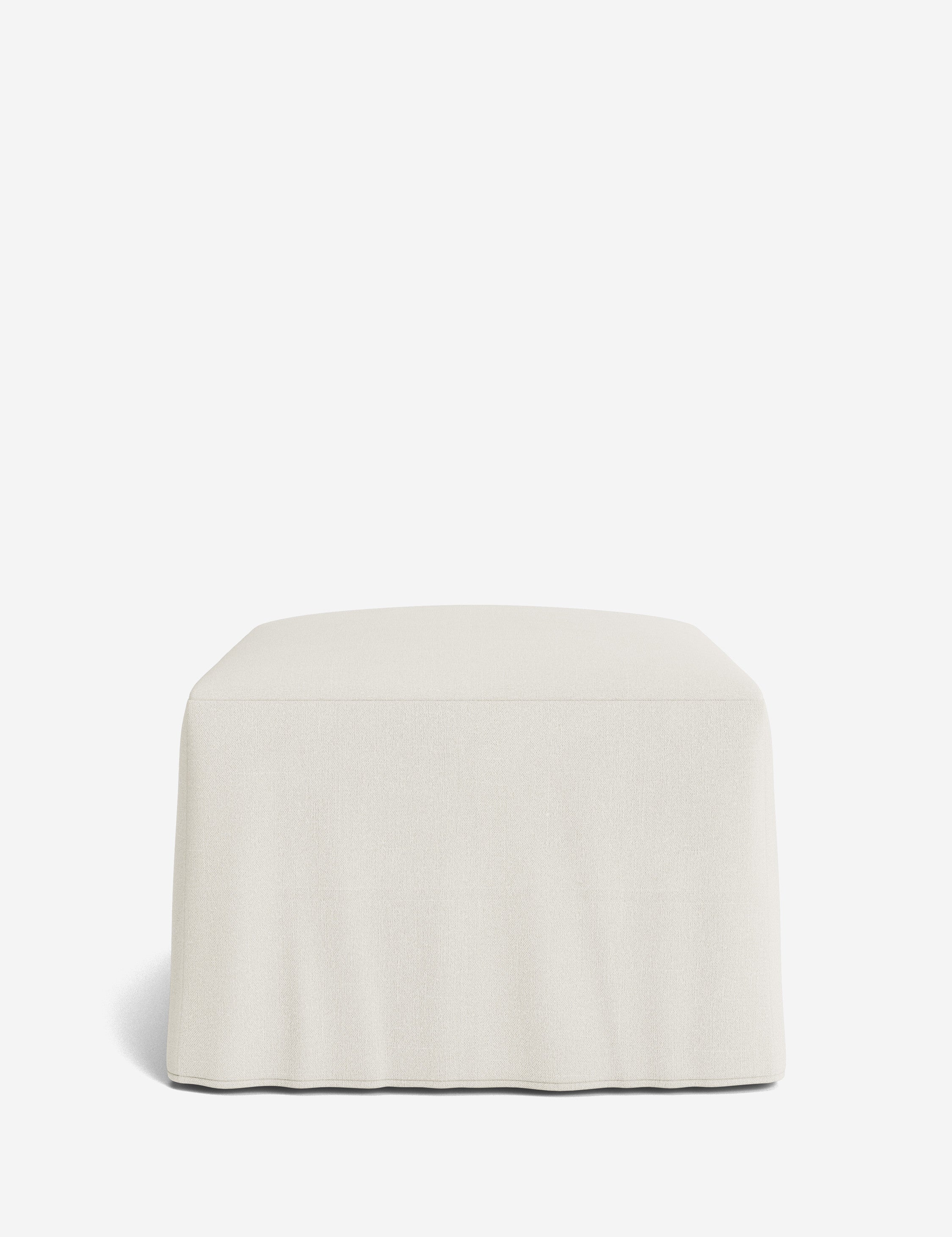 Lulu and Georgia Portola Slipcover Ottoman - view 126