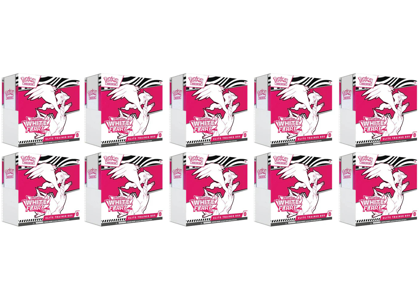 Scarlet violet white – 2025 Pokémon Scarlet & Violet White Flare Elite Trainer Box 10x Lot