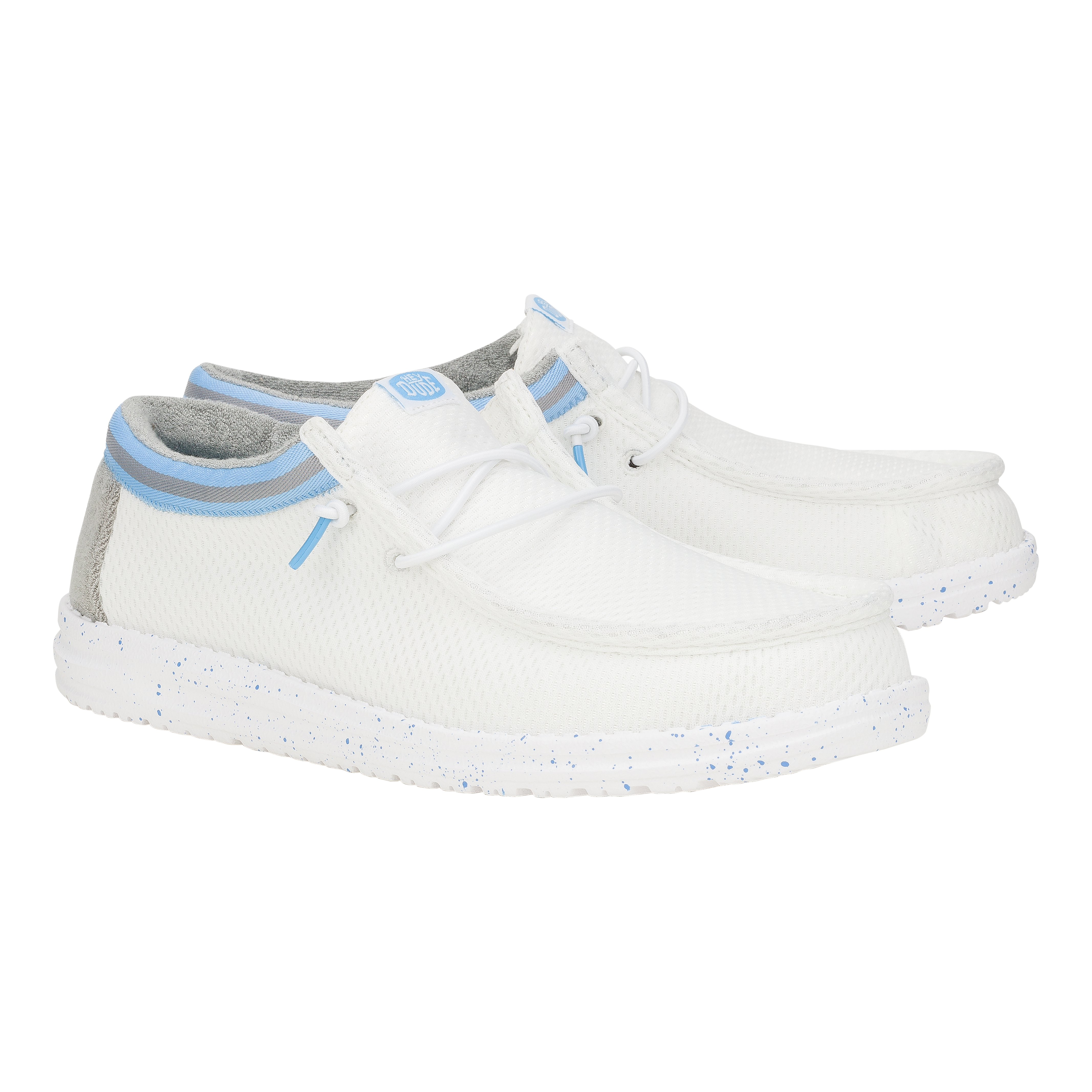 HEYDUDE shoes Wally Varsity Jersey - White Blue - view 2