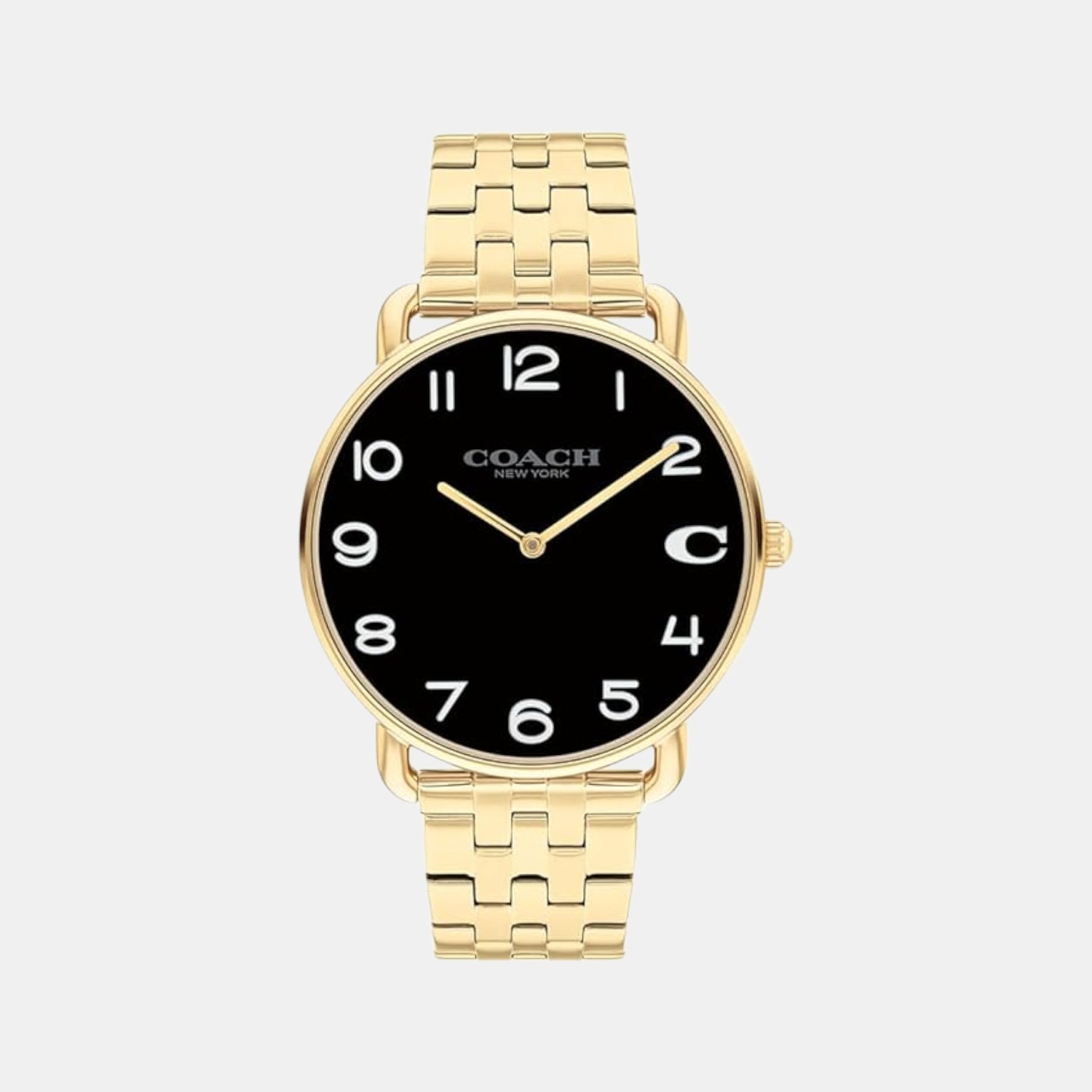 Coach Elliot Men Quartz Black Dial Analog Stainless Steel Watch 14602669