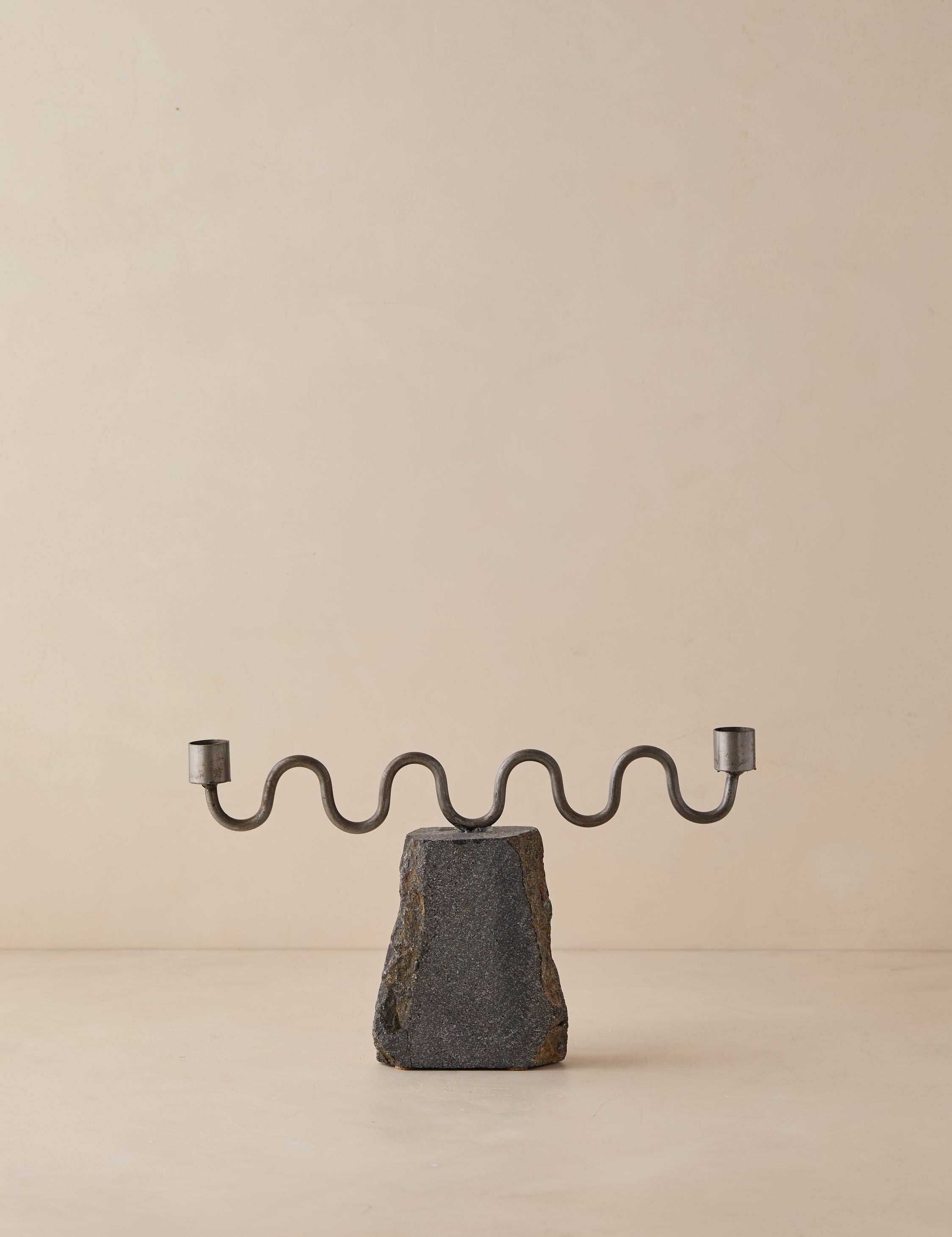 Lulu and Georgia Aria Candle Holder by Meso – Silver - view 2