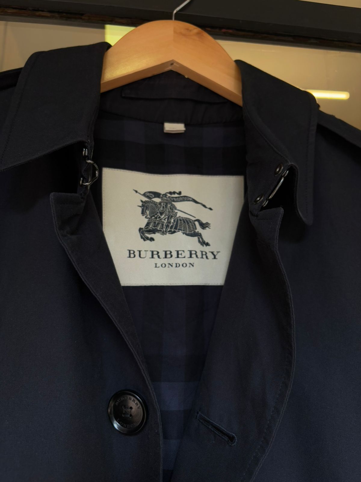 Burberry Navy Trenchcoat - view 2