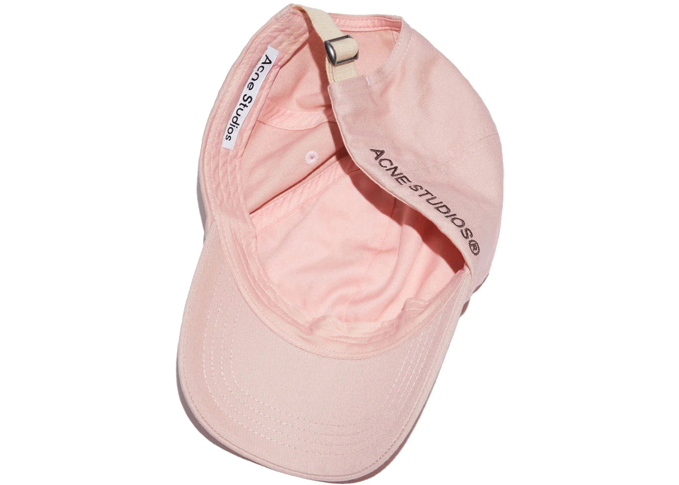 Acne Studios Cotton Baseball Cap Dusty Pink - view 2