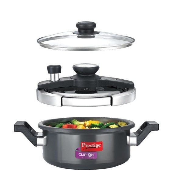 Prestige Clip-on Mini Hard Anodised Aluminium Pressure Cookers - view 2