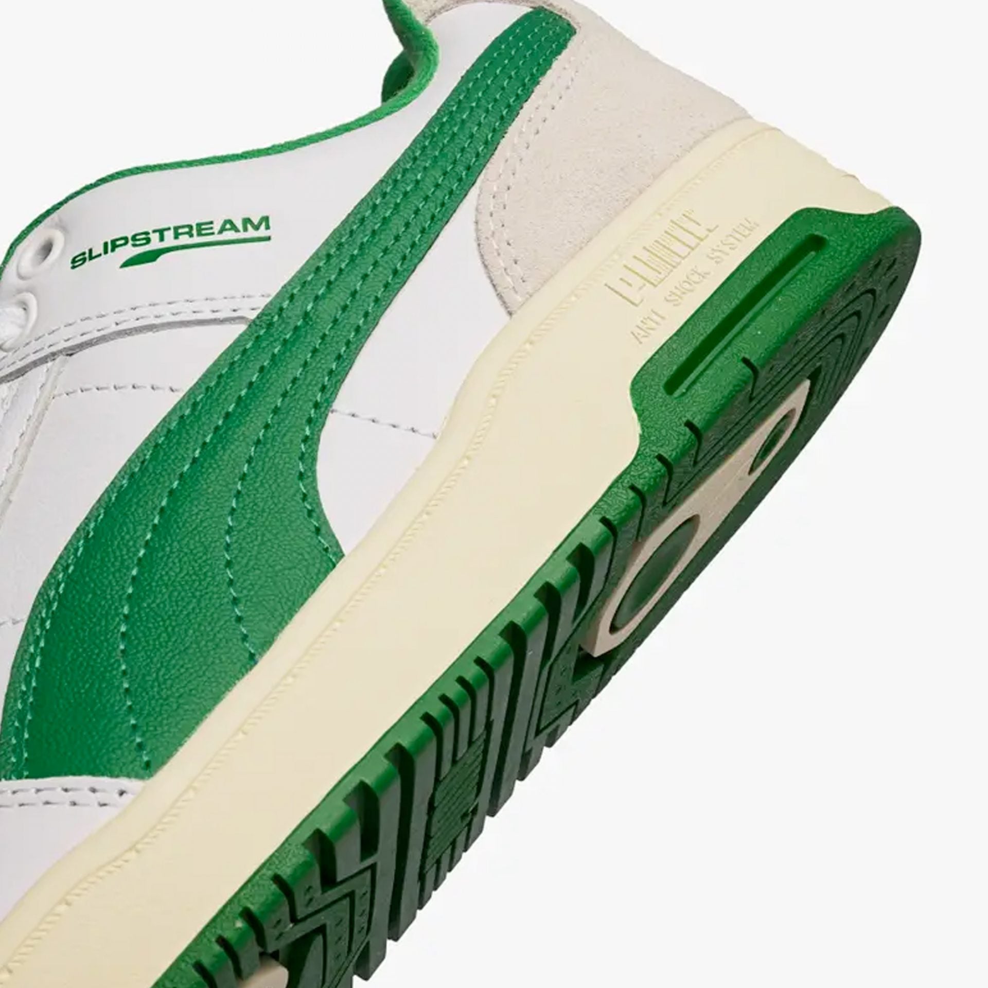 Puma | SLIPSTREAM LOW RETRO { WHITE / GREEN - view 4