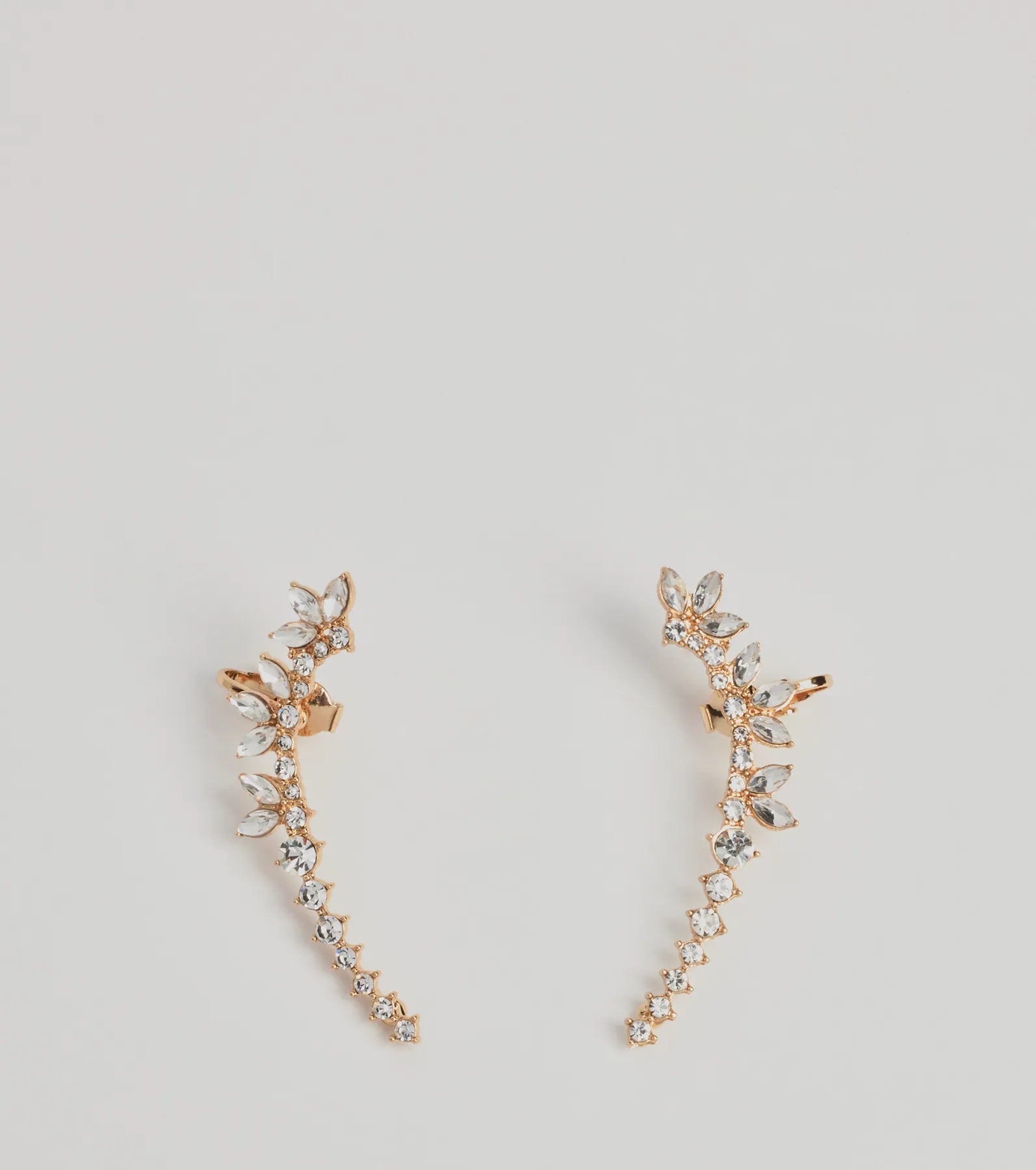 Windsor Glam Shine Rhinestone Two-Pack Ear Crawler Set