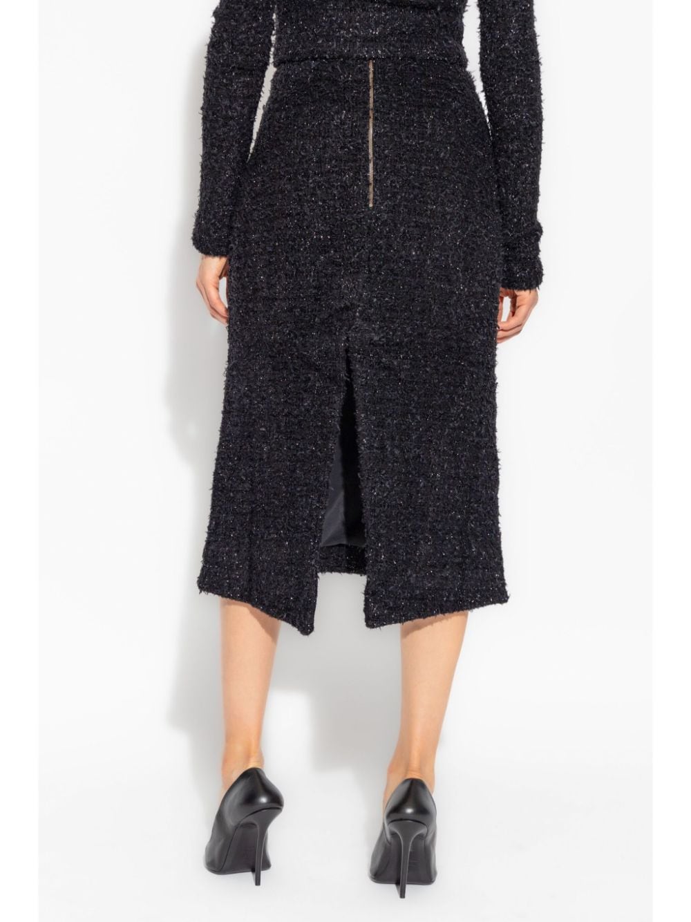 Balenciaga Tweed midi skirt - view 4