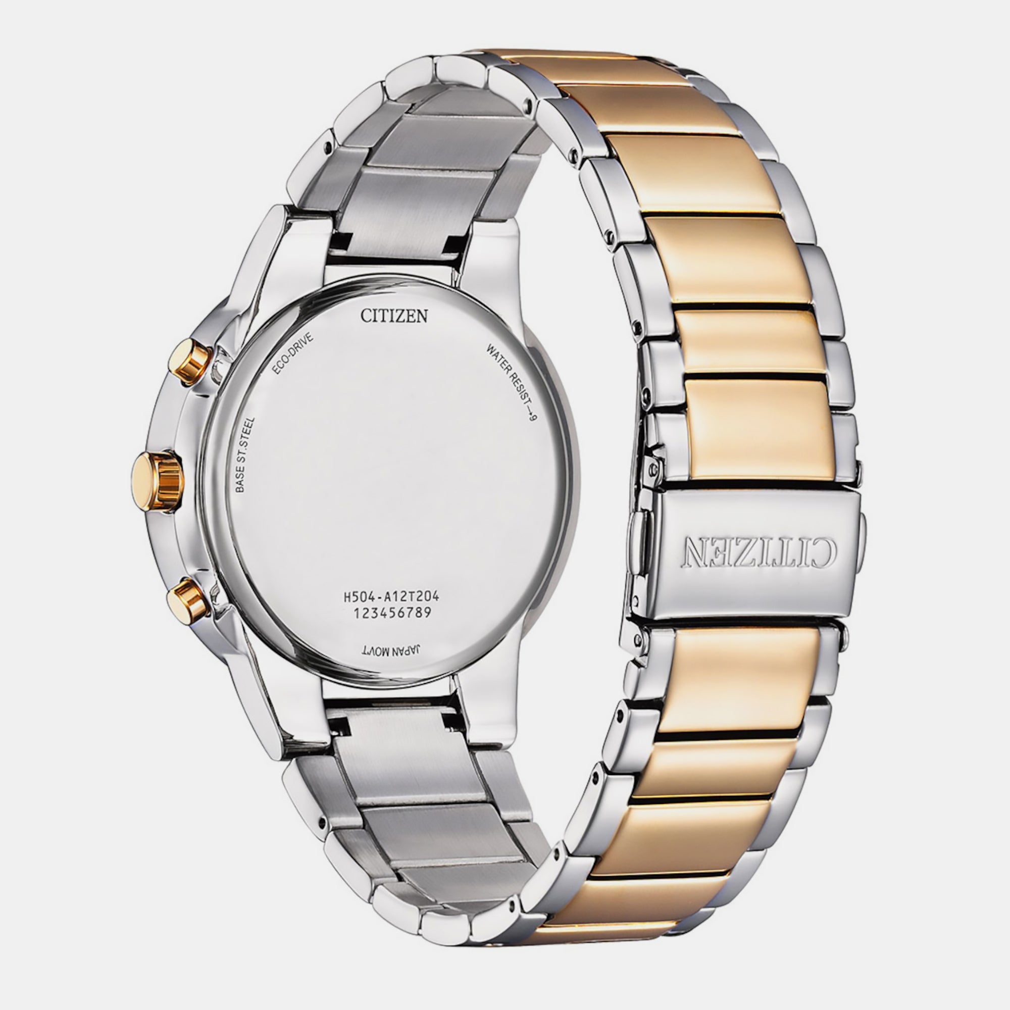 Citizen Axiom Men Eco-Drive White Dial Chronograph Stainless Steel Watch AT2244-84A - view 2