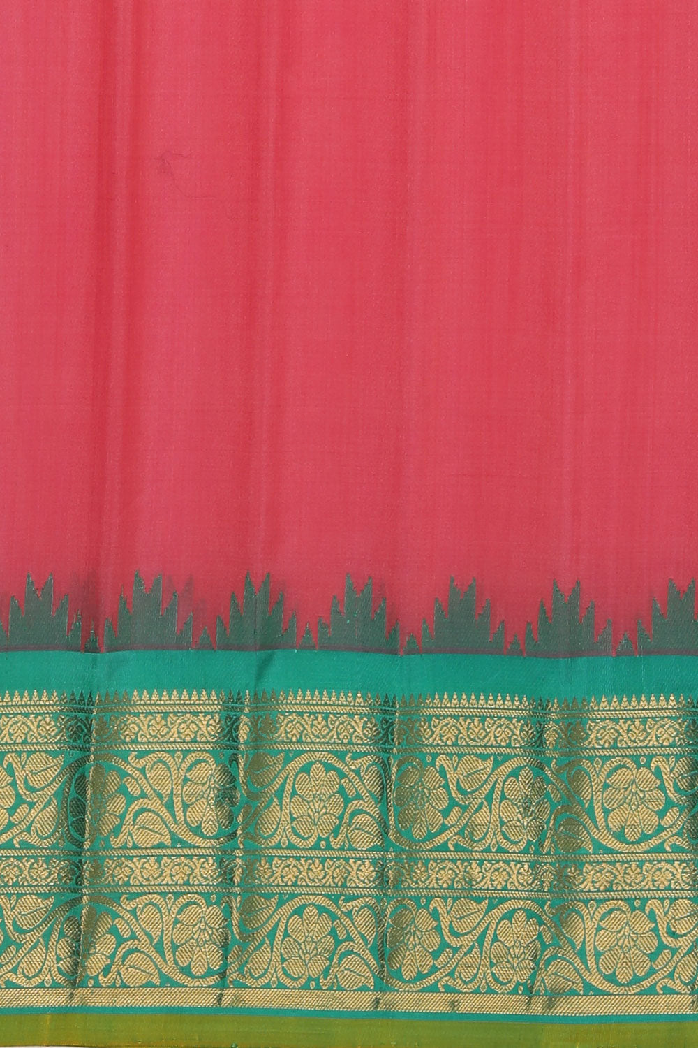 Kalanjali Gadwal Pink Saree – Women's - view 4