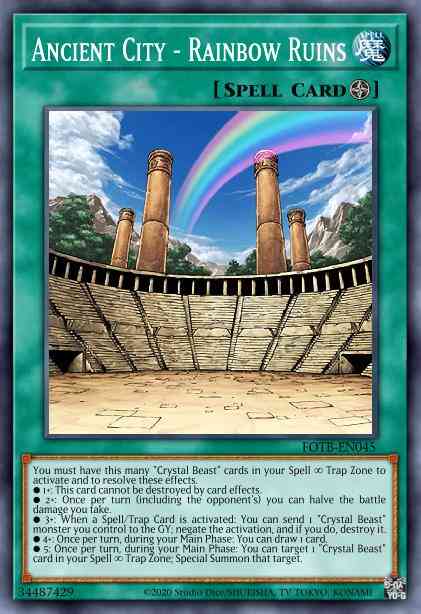 Yu-Gi-Oh! Ancient City - Rainbow Ruins - LCGX-EN168 - Common - Unlimited