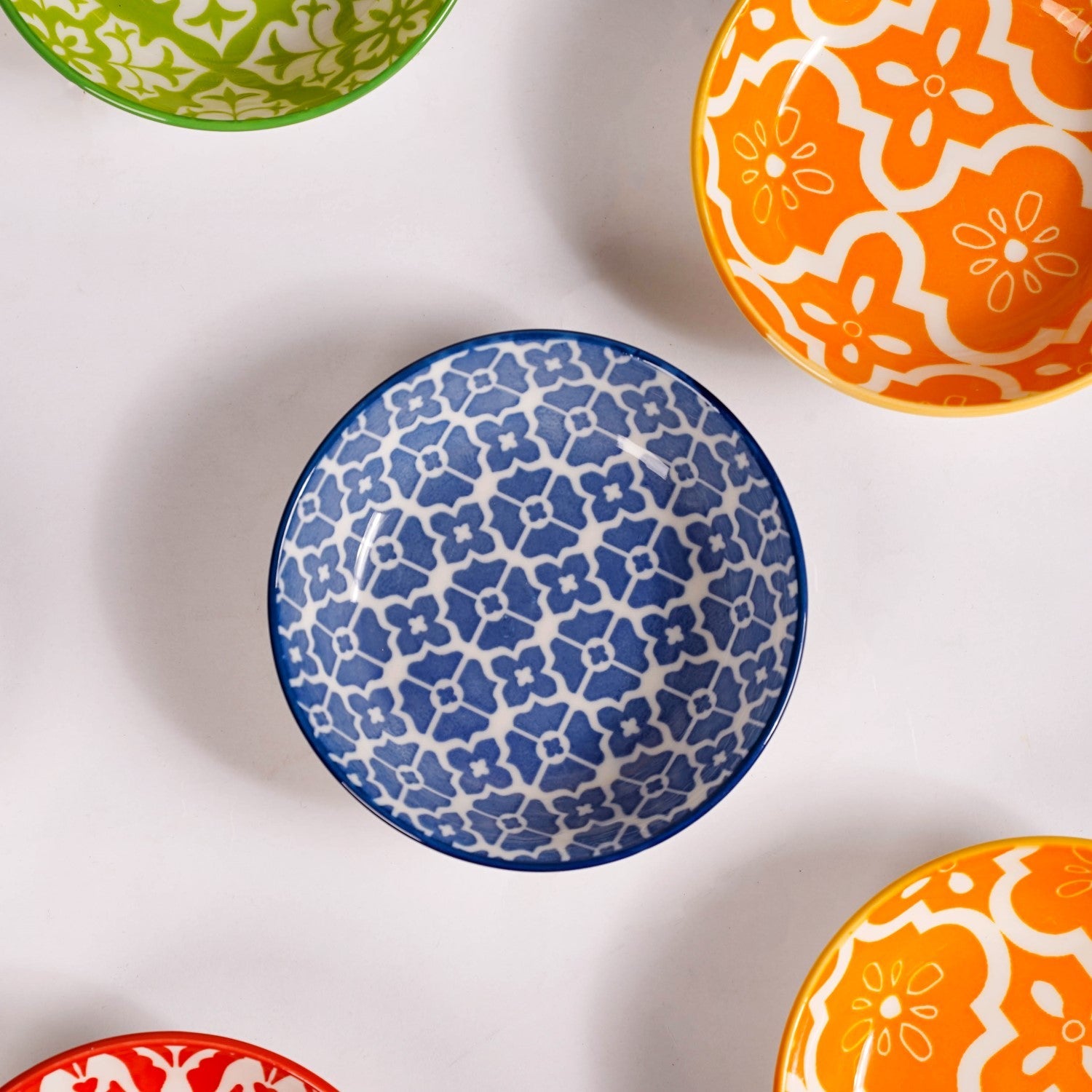 Nestasia Mediterranean Vibrancy Small Ceramic Bowls Set Of 8 70ml - view 9