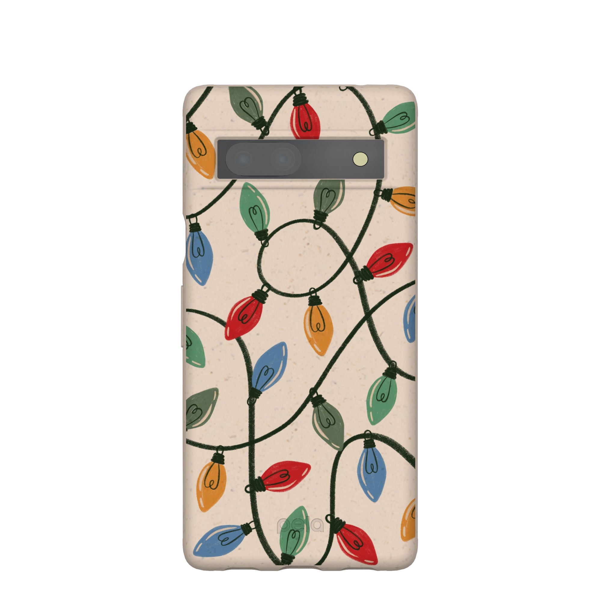 Pela Case Seashell Holiday Lights Google Pixel 7a Case