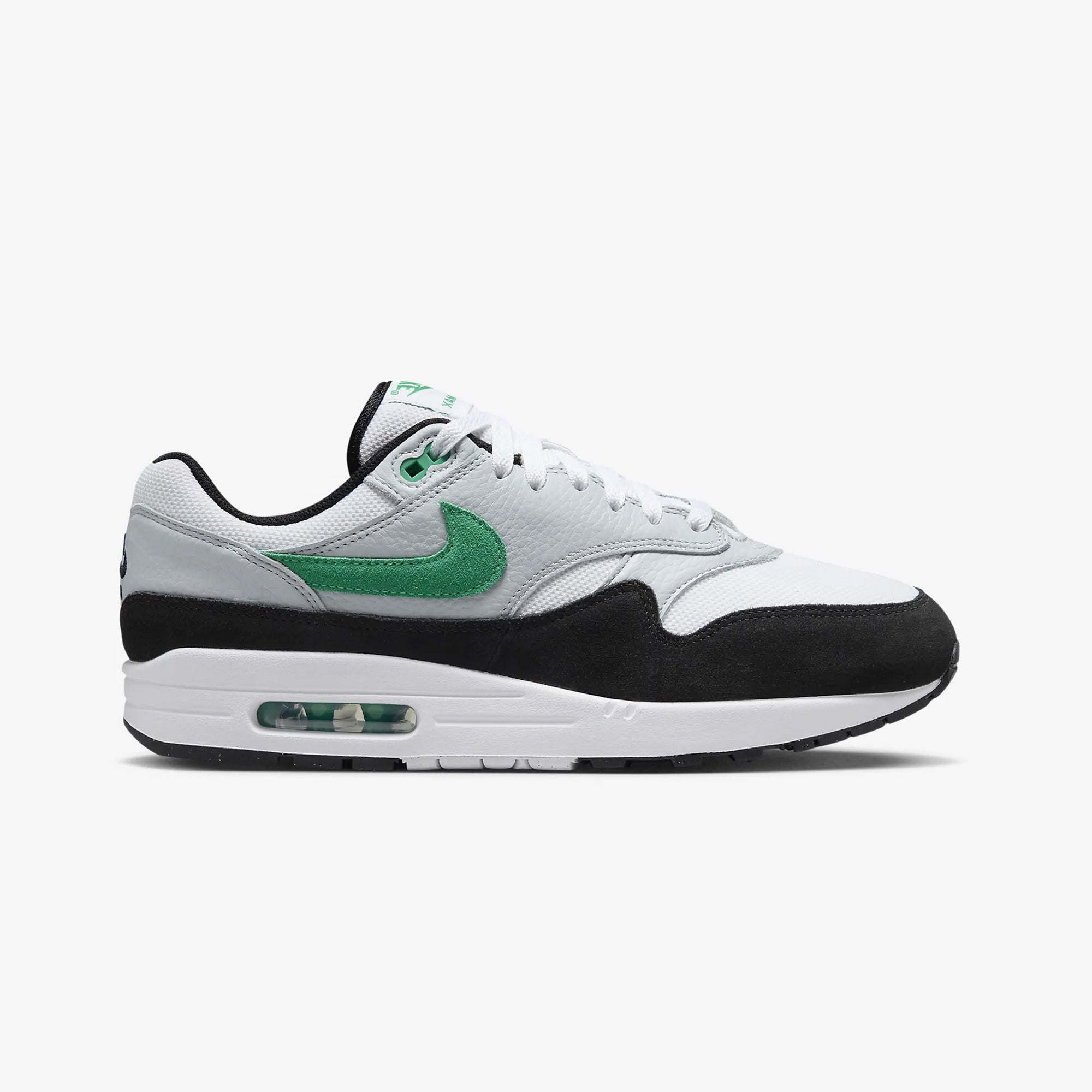 Nike | AIR MAX 1 { WHITE/STADIUM GREEN-PURE PLATINUM-BLACK