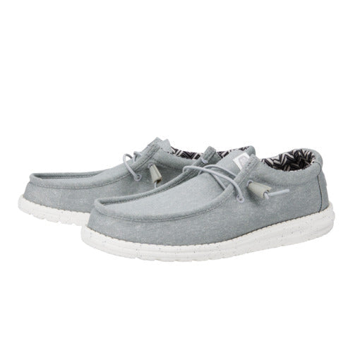 HEYDUDE shoes Wally Stretch Canvas Wide - Light Grey - view 2