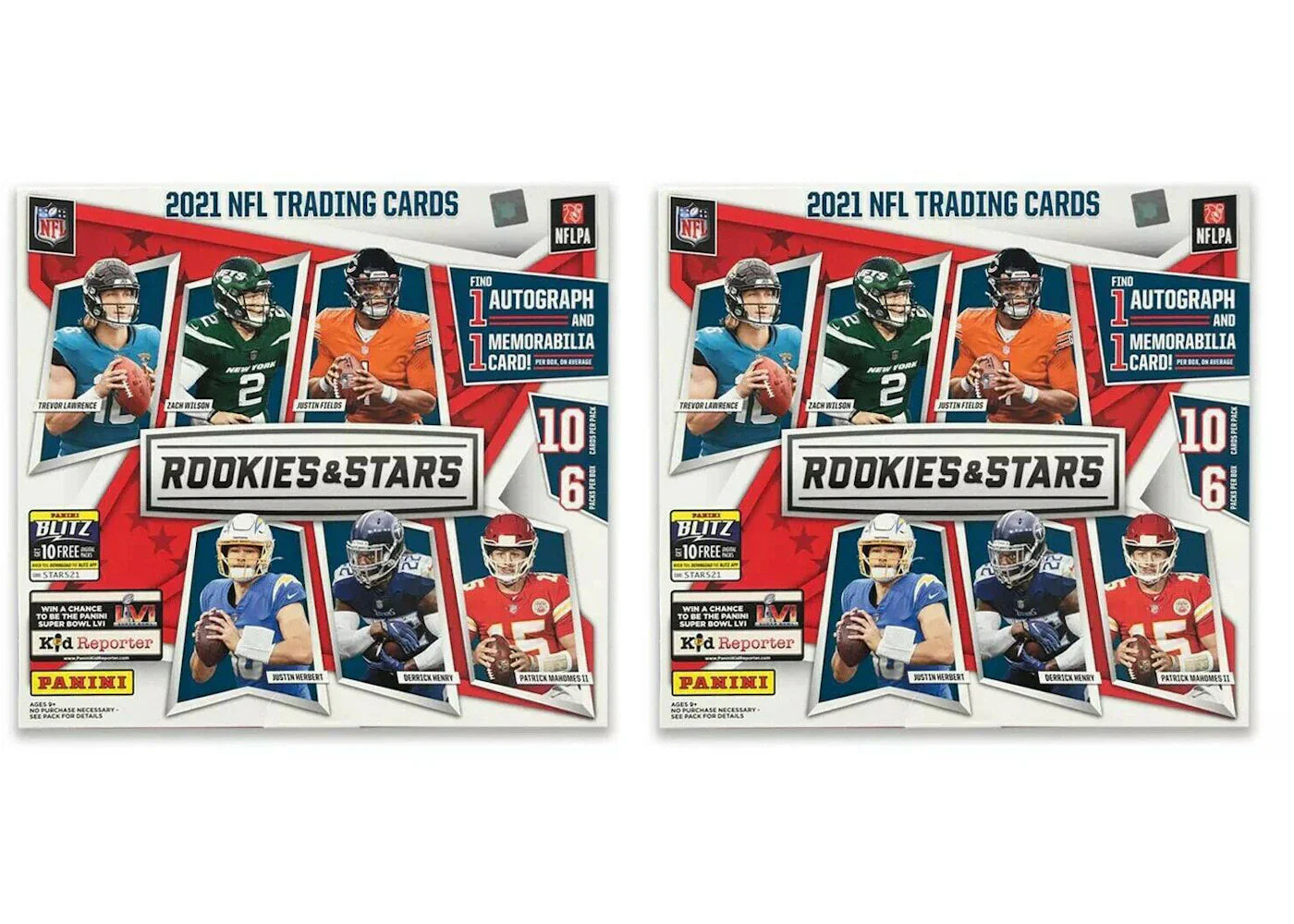 Rookies stars football – 2021 Panini Rookies & Stars Football Longevity Box 2x Lot