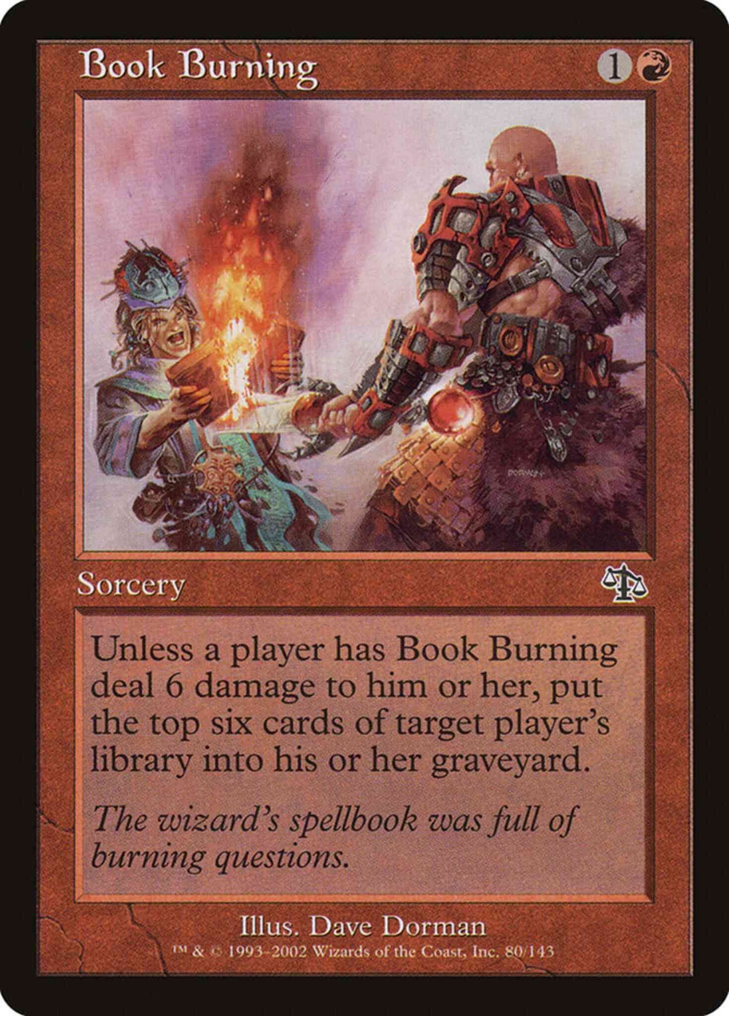 Book burning 80 – Magic Book Burning [80] [Judgment] [Non-Foil]