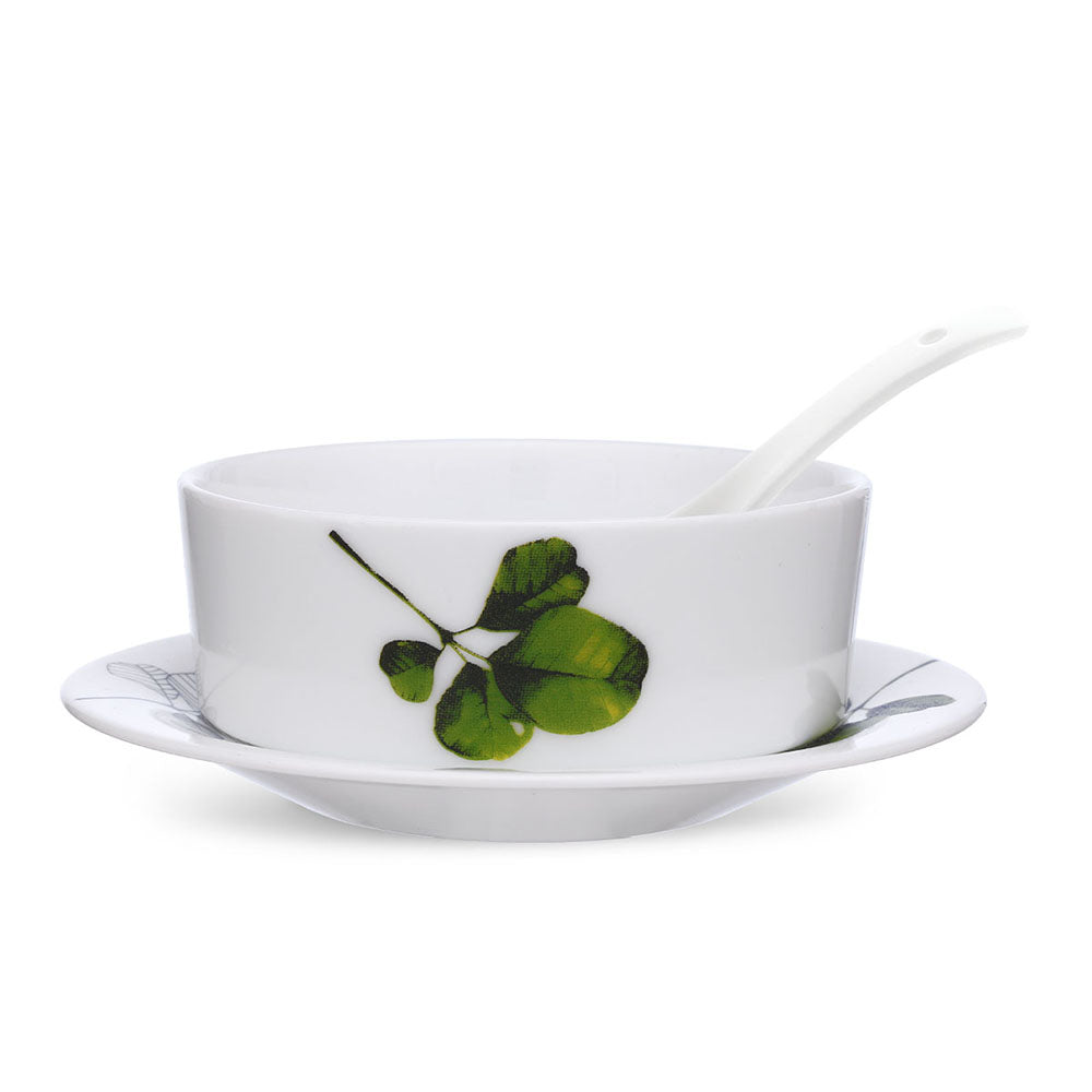 My Borosil Larah by Borosil Oval Soup Bowl w Saucer Set - view 2
