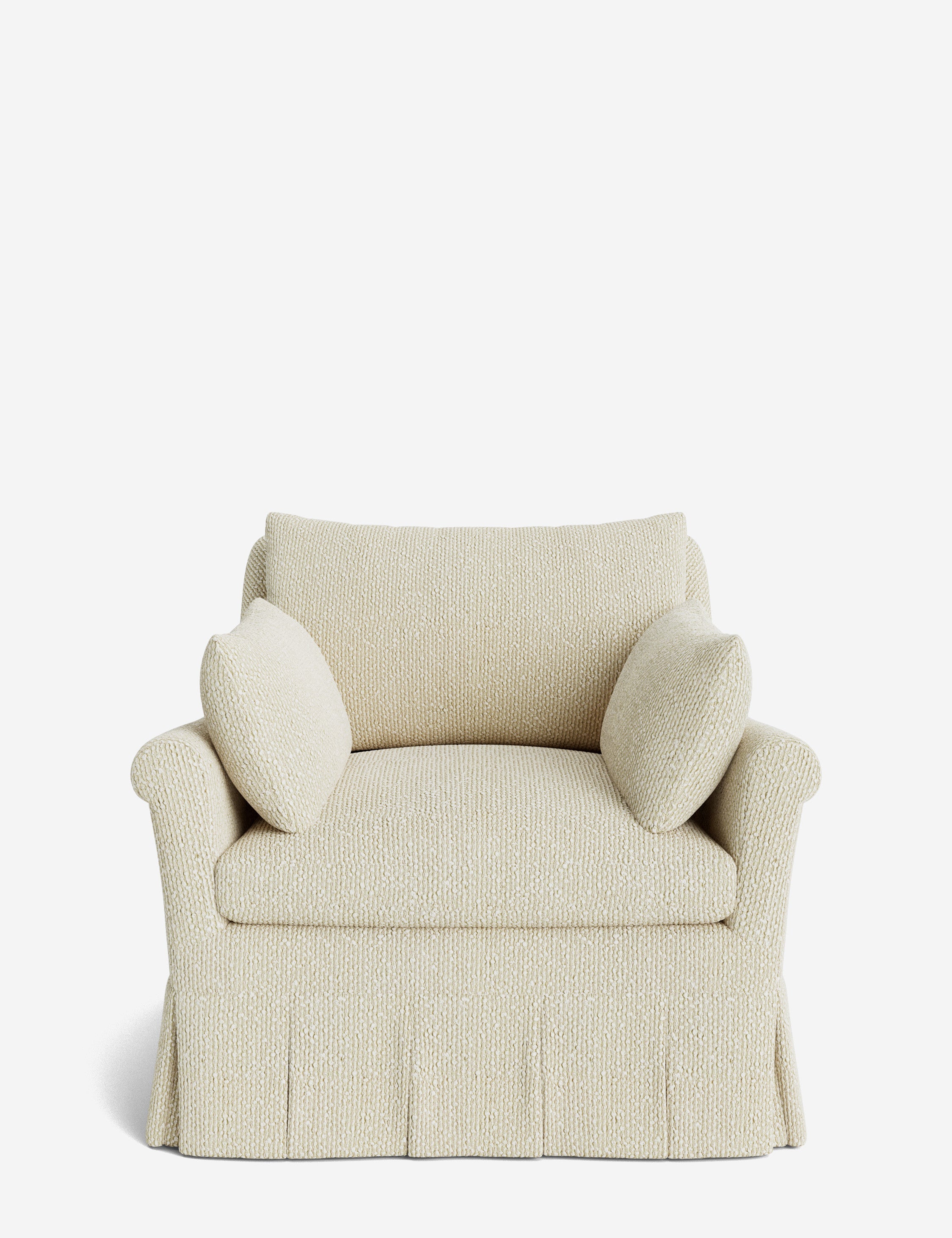 Lulu and Georgia Portola Rolled Arm Luxe Depth Pleated Chair - view 125