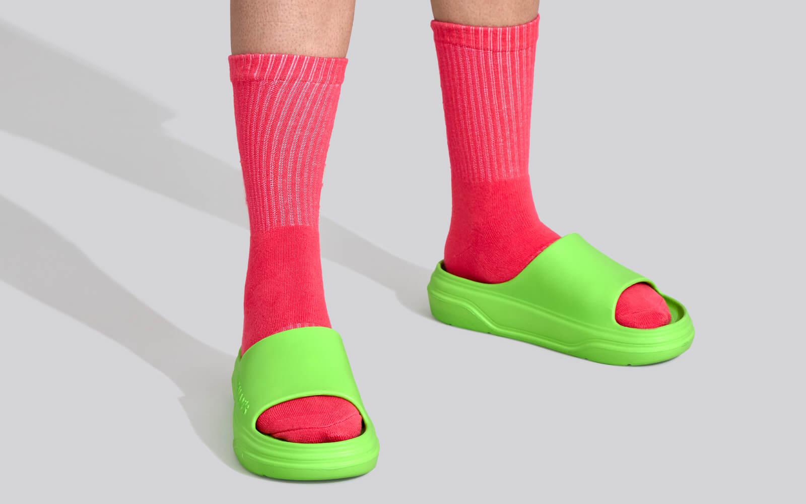 Neeman's Cushers Slides For Women : Neon Green - view 7