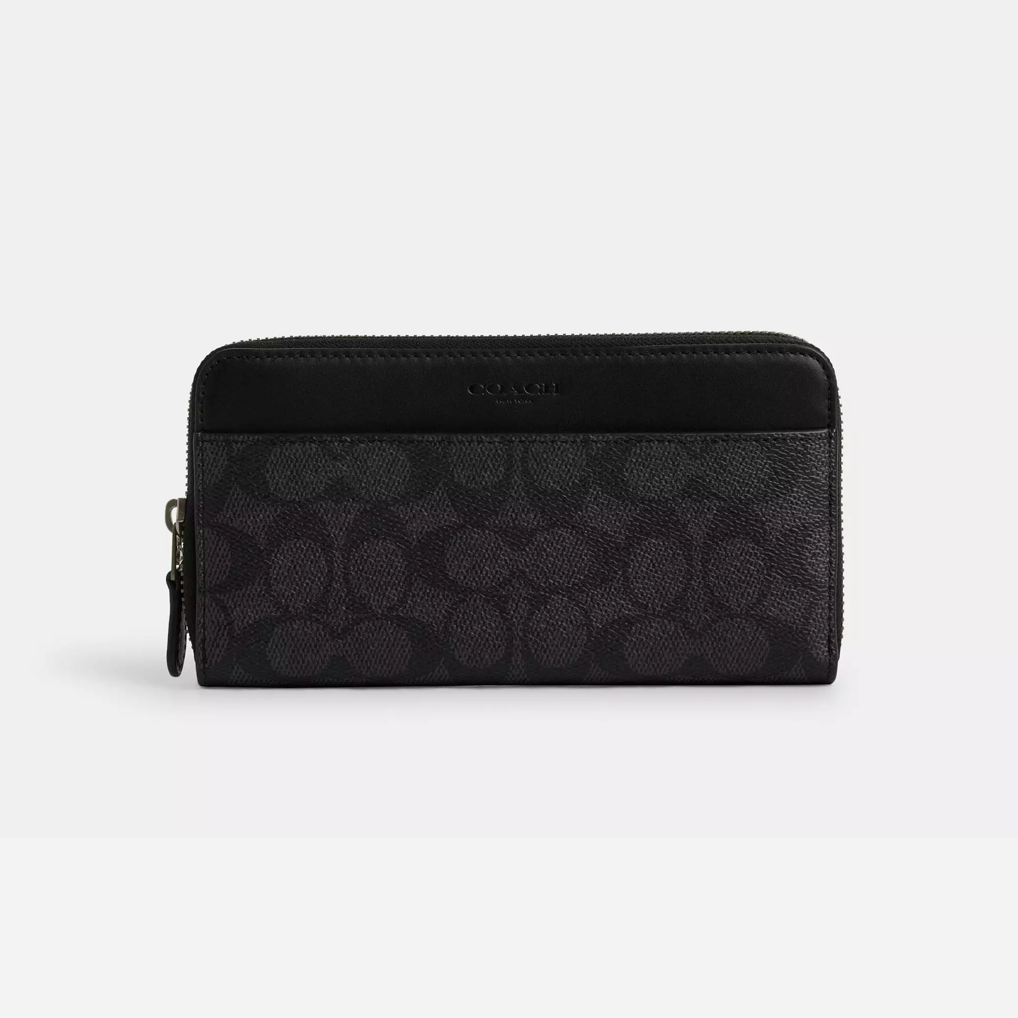 Coach Accordion Wallet In Signature Canvas