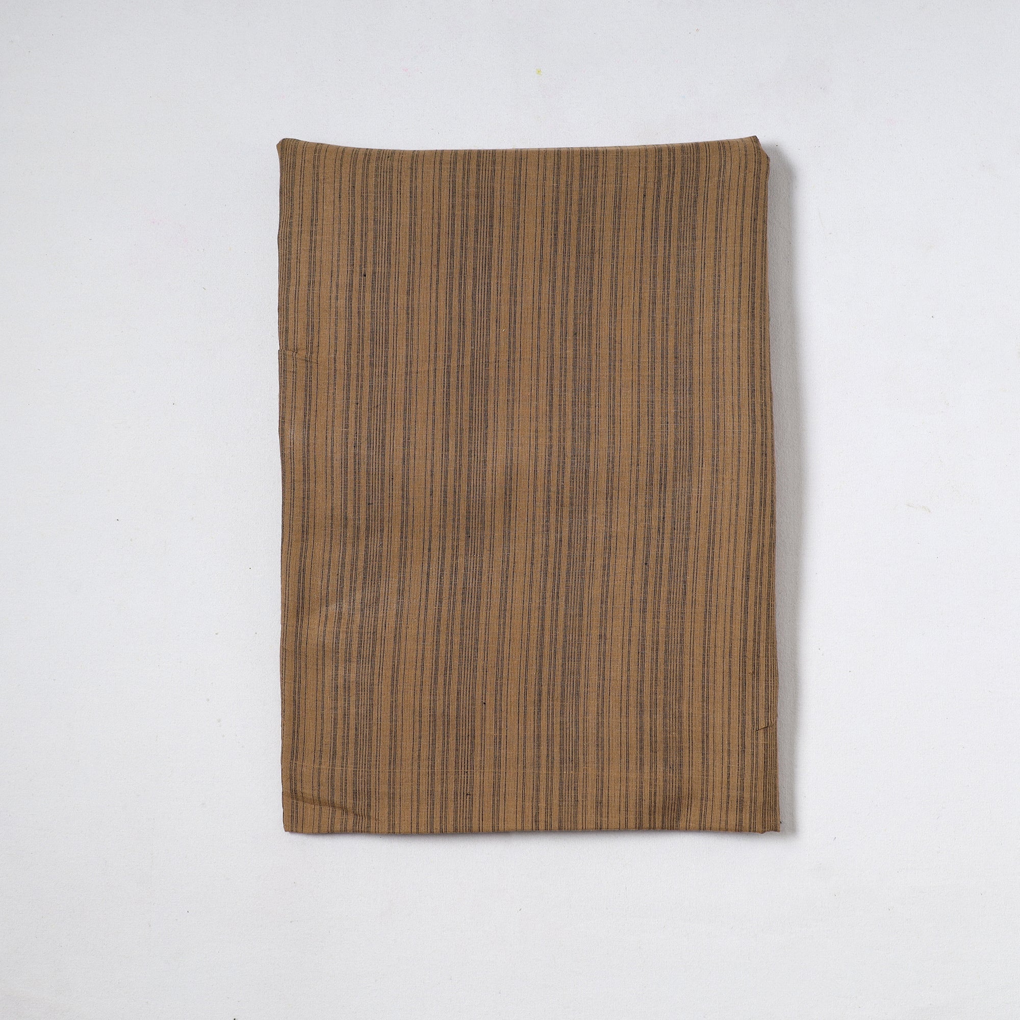AHA VASTRA HANDLOOM Brown - Jhiri Pure Handloom Cotton Precut Fabric (2 meter) 19