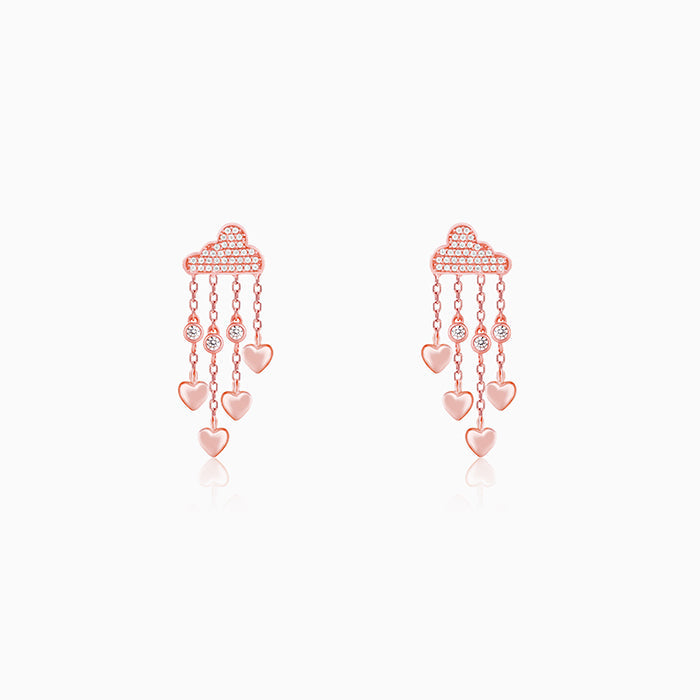 GIVA Jewellery Rose Gold Cloud of Love Earrings