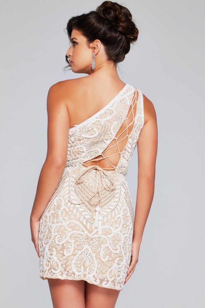 Jovani 39896 Short Homecoming High Slit Cocktail Dress - view 6