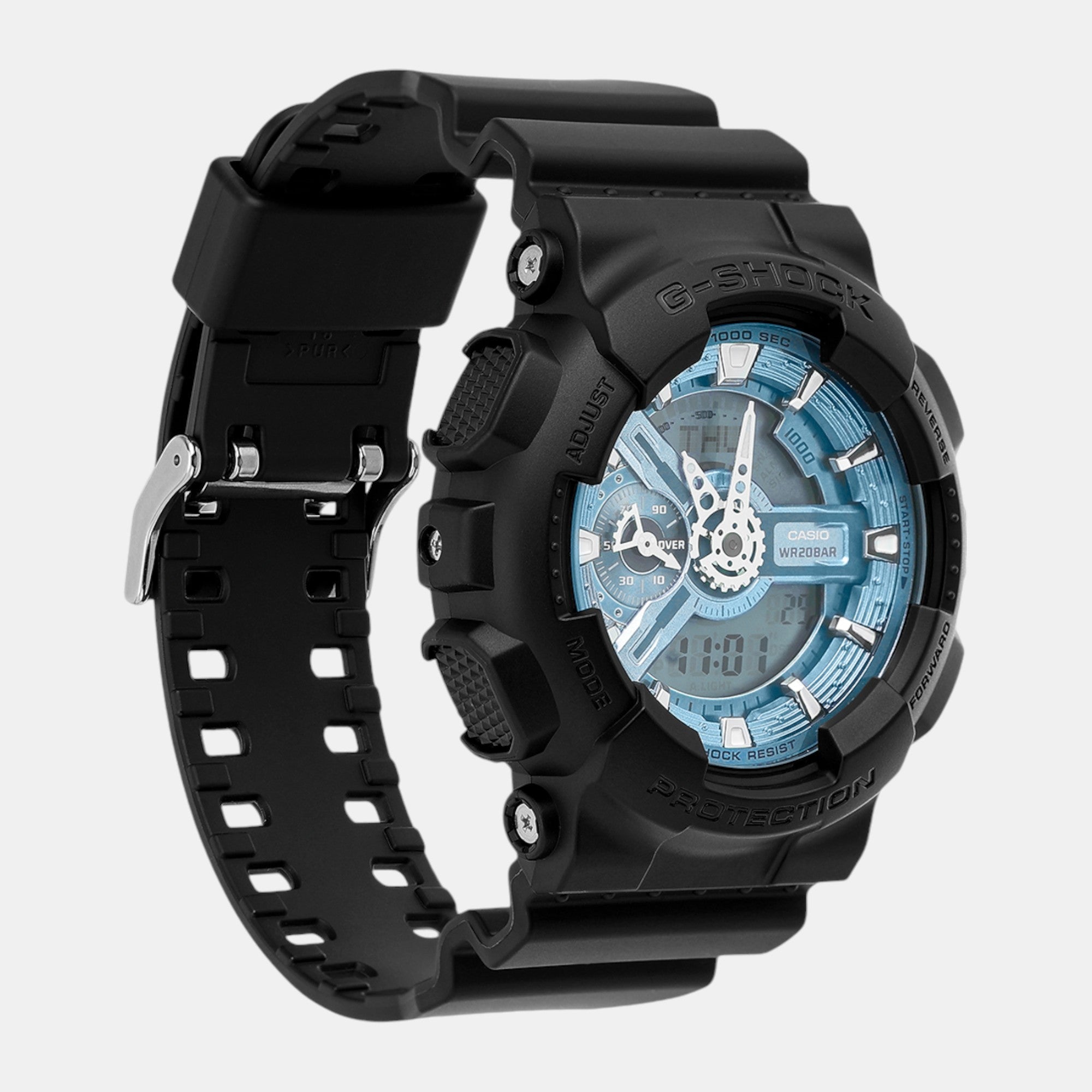 Casio G-Shock Men Quartz Blue Dial Analog-Digital Resin Watch G1518 - view 3