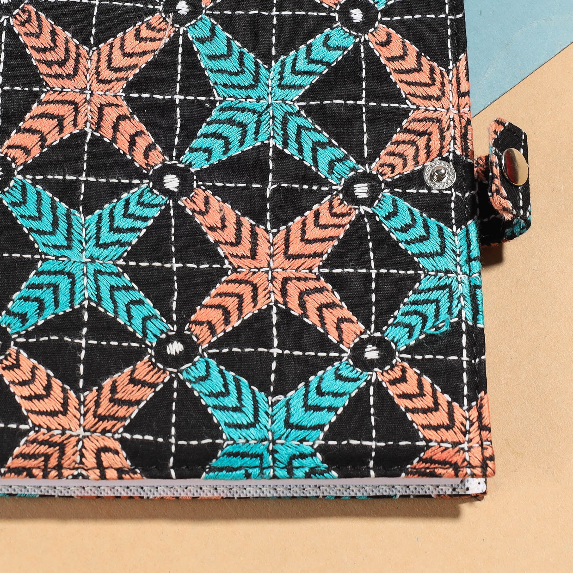 ASALKAAR Bengal Kantha Work Handcrafted Notepad (7 x 6 in) - view 2