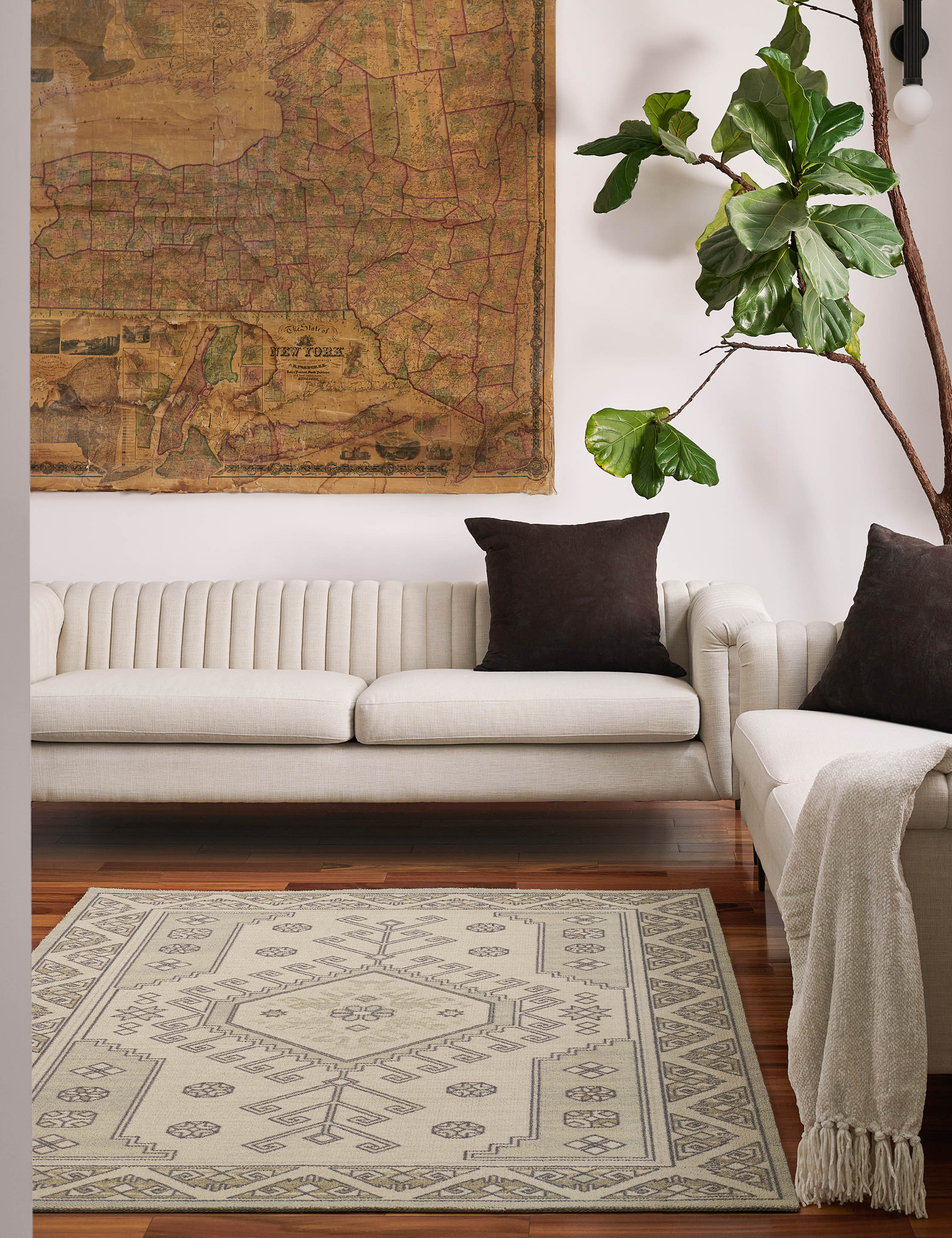 Lulu and Georgia Navia Wool-Blend Rug – Sage - view 3