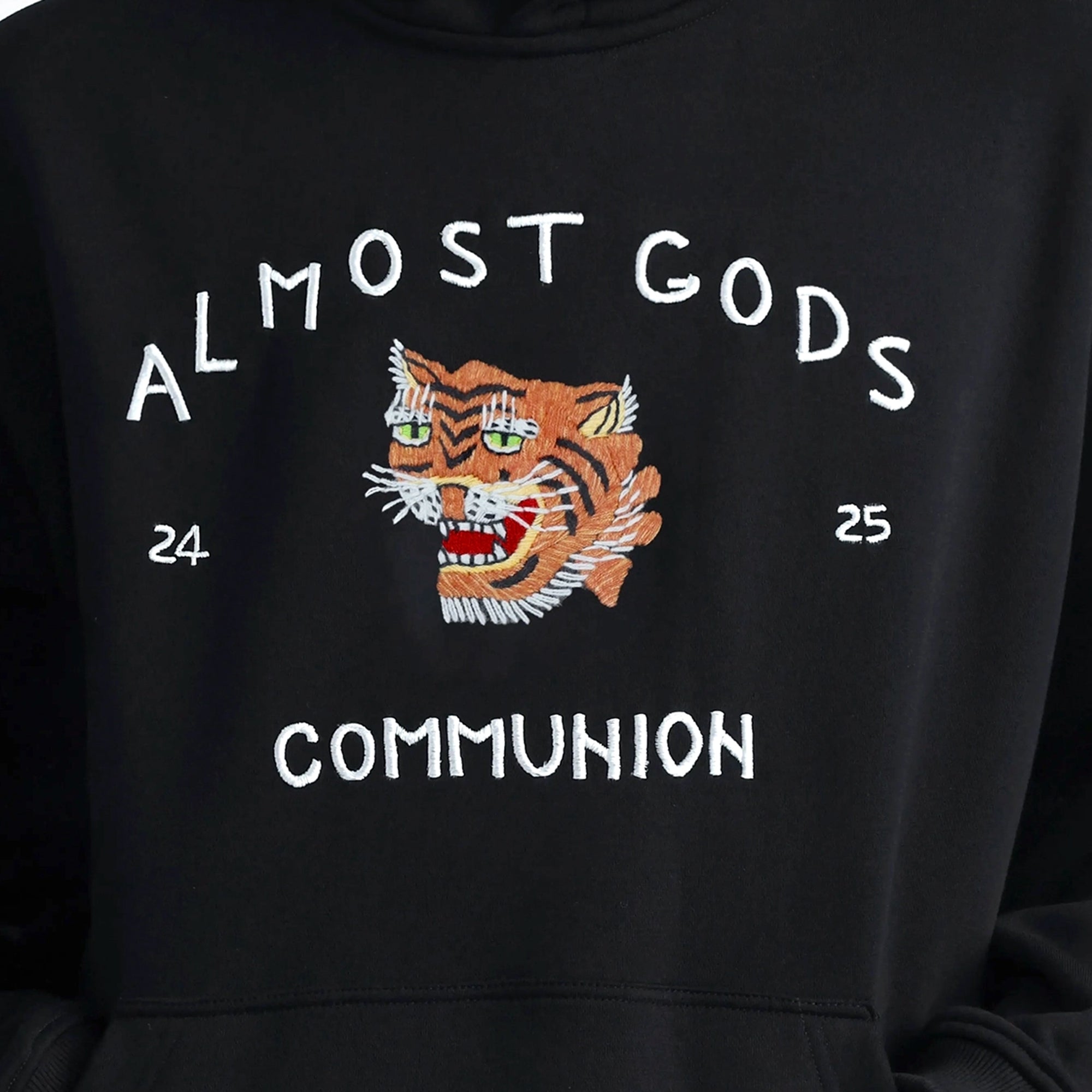 Almost Gods | Saigon Hand Embroidered Hoodie { Black - view 5