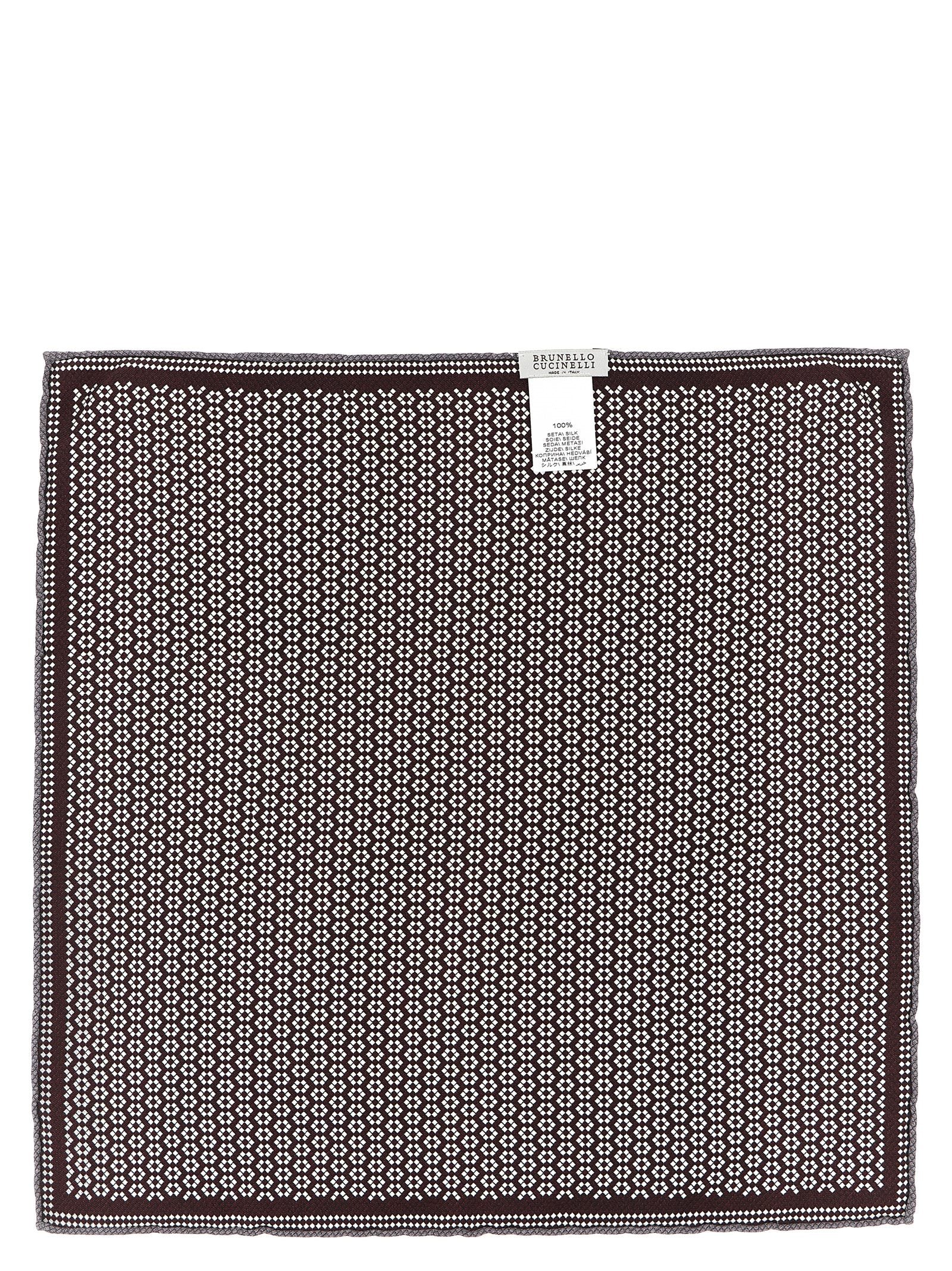 Brunello Cucinelli Double-face Pocket Clutch – 100% silk - view 2