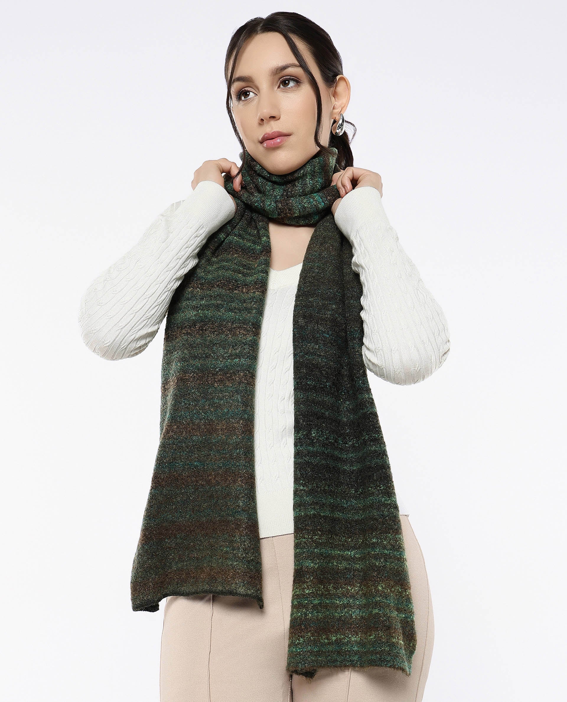 Rareism Women Muffy 3 Multi Plain Muffler - view 2