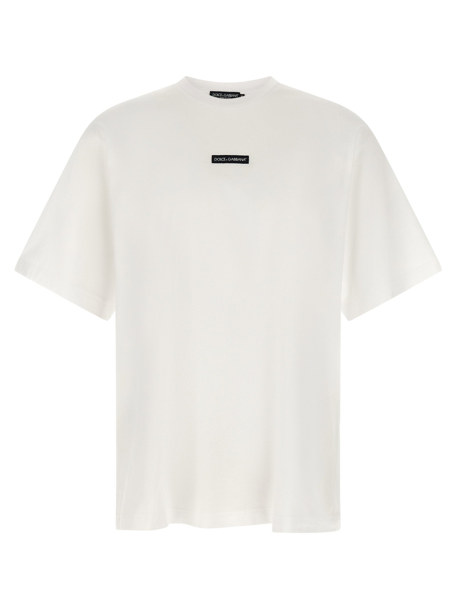 Dolce & Gabbana Logo Patch T-shirt – 100% cotton