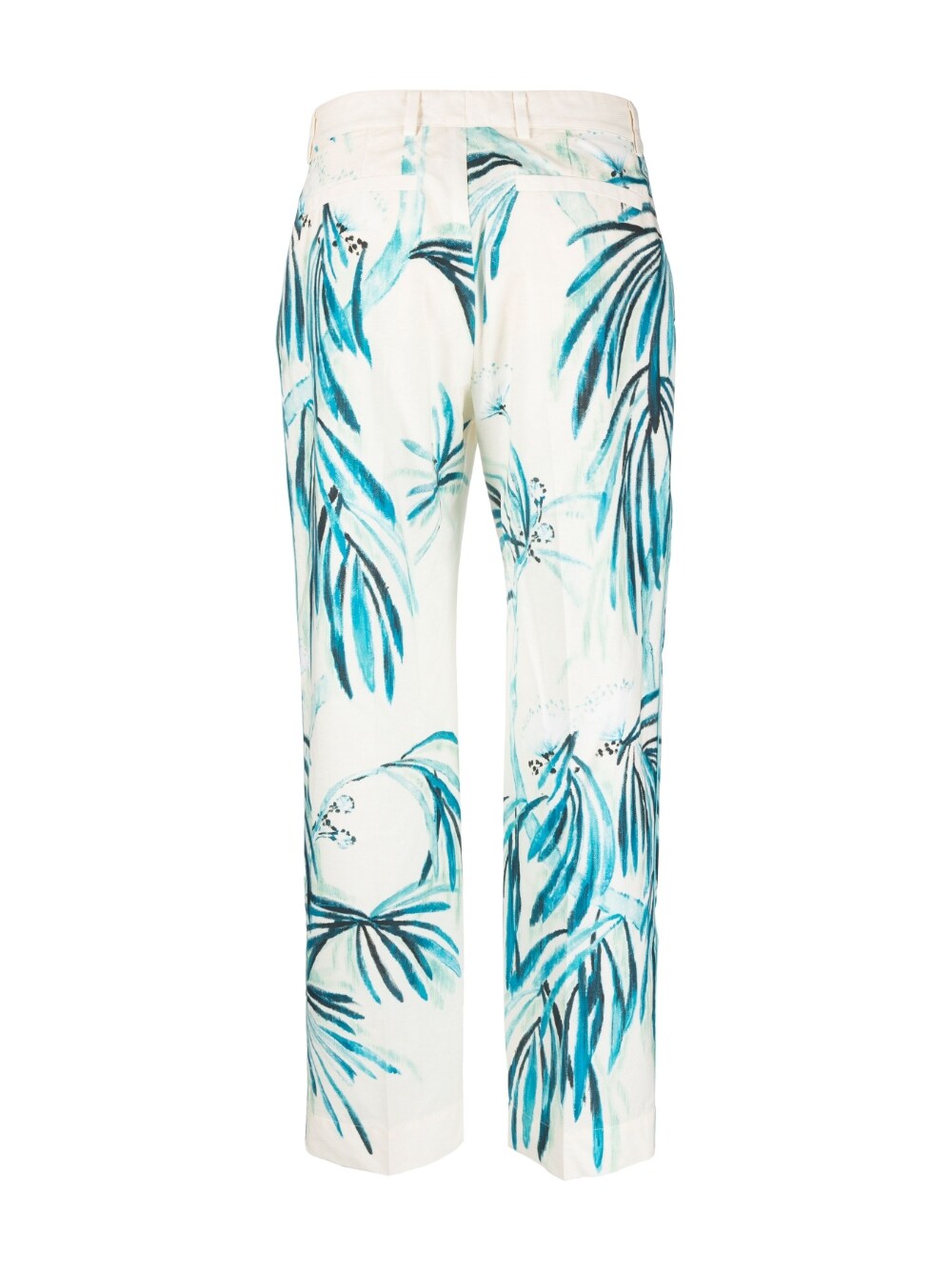 F.R.S . Wide-leg printed cotton trousers - view 3