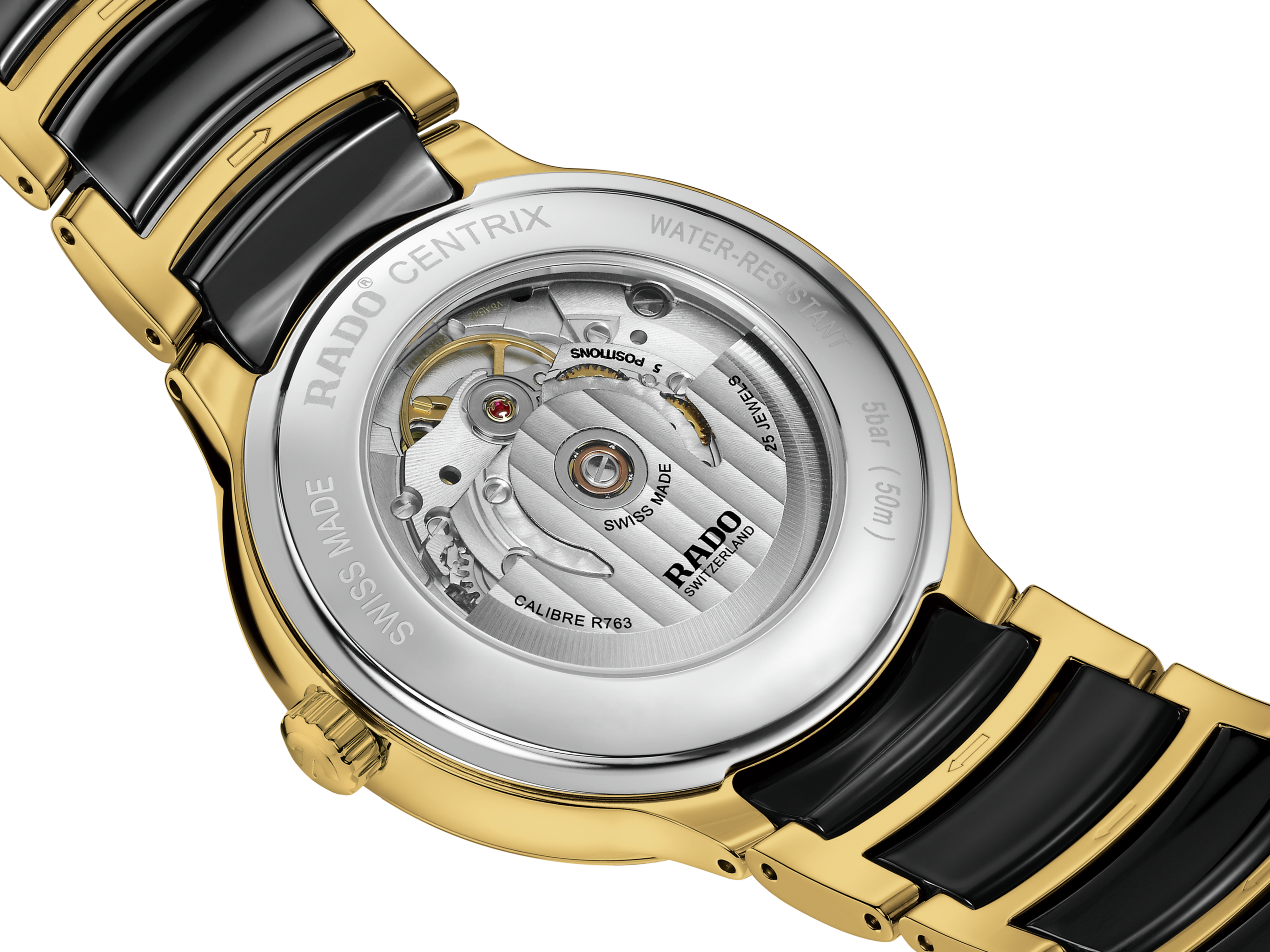 Rado Centrix Automatic Diamonds Black Dial Unisex 39.5mm - view 3