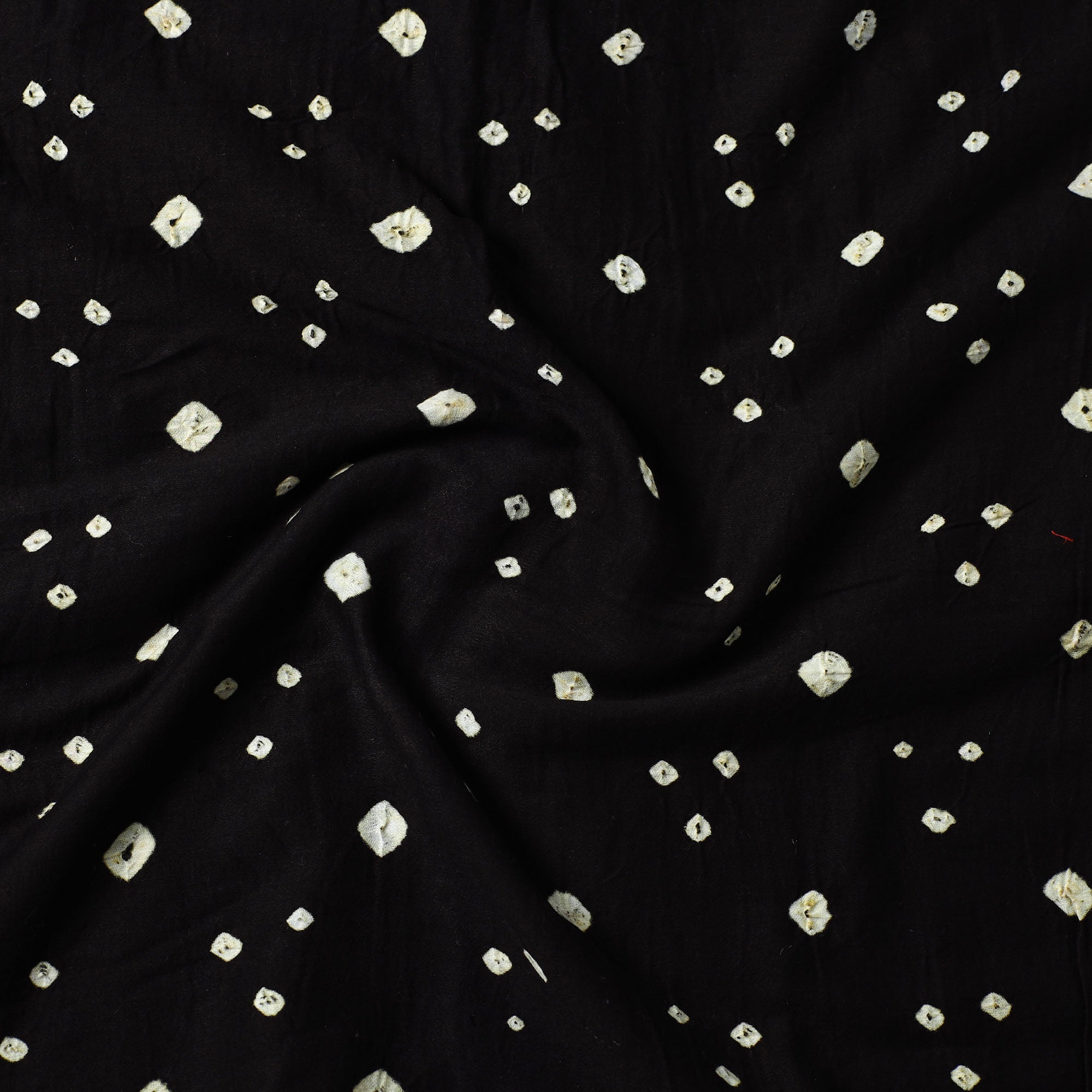 KACHCHH JI CHHAAP Black - Kutch Bandhani Tie-Dye Mul Cotton Precut Fabric 15 - view 2
