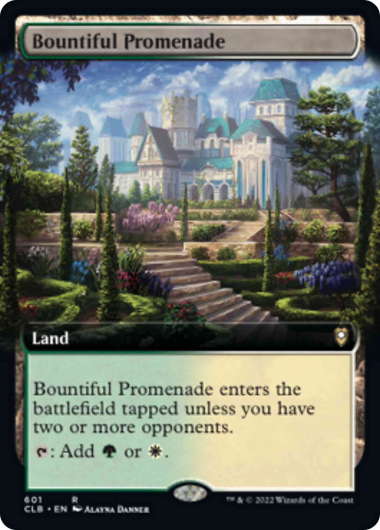 Bountiful promenade 601 – Magic Bountiful Promenade [601] [Extended Art] [Commander Legends: Battle for Baldur's Gate] [Non-Foil]