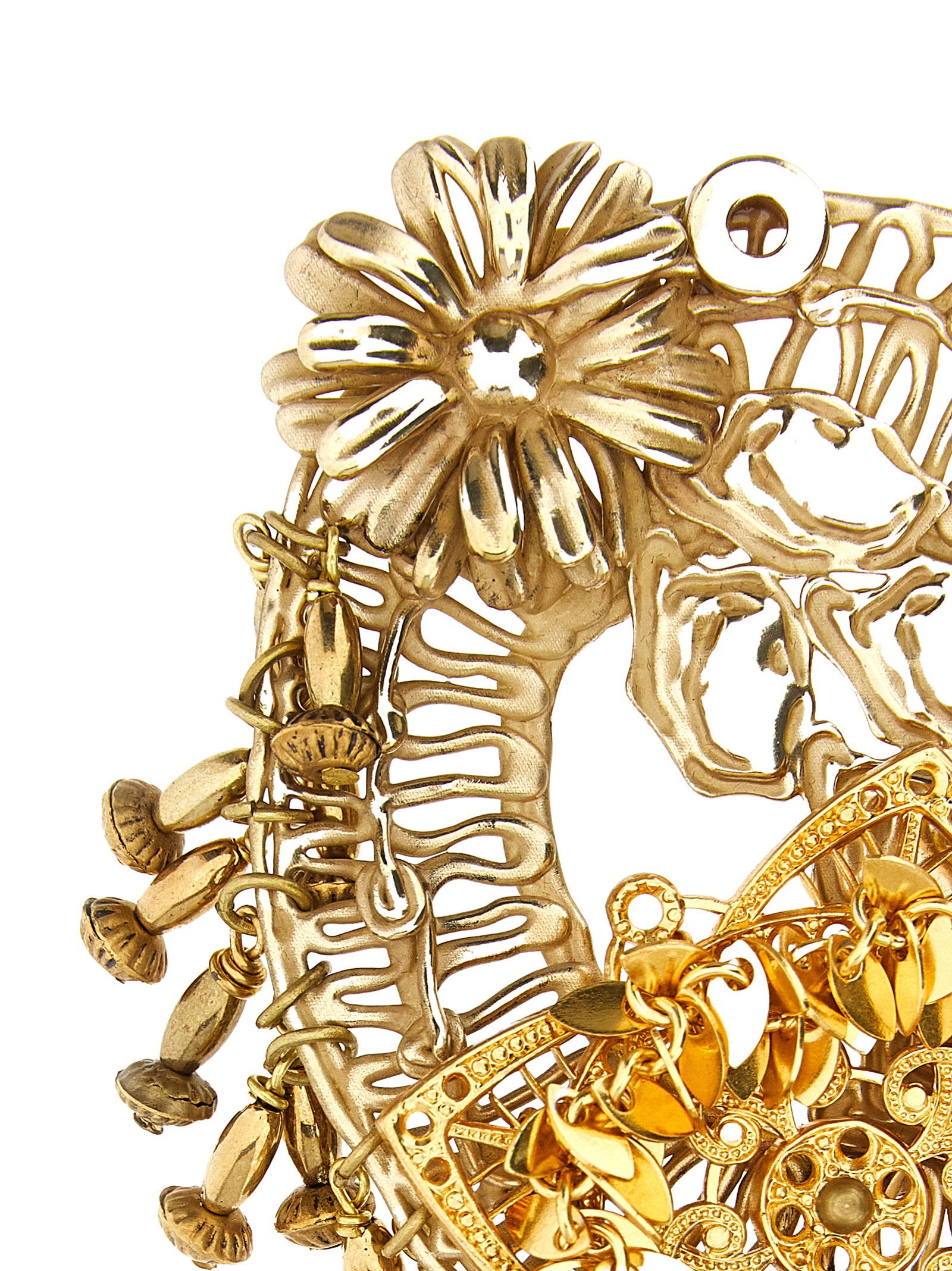 Dries Van Noten Antiqued Brass Brooch - view 3