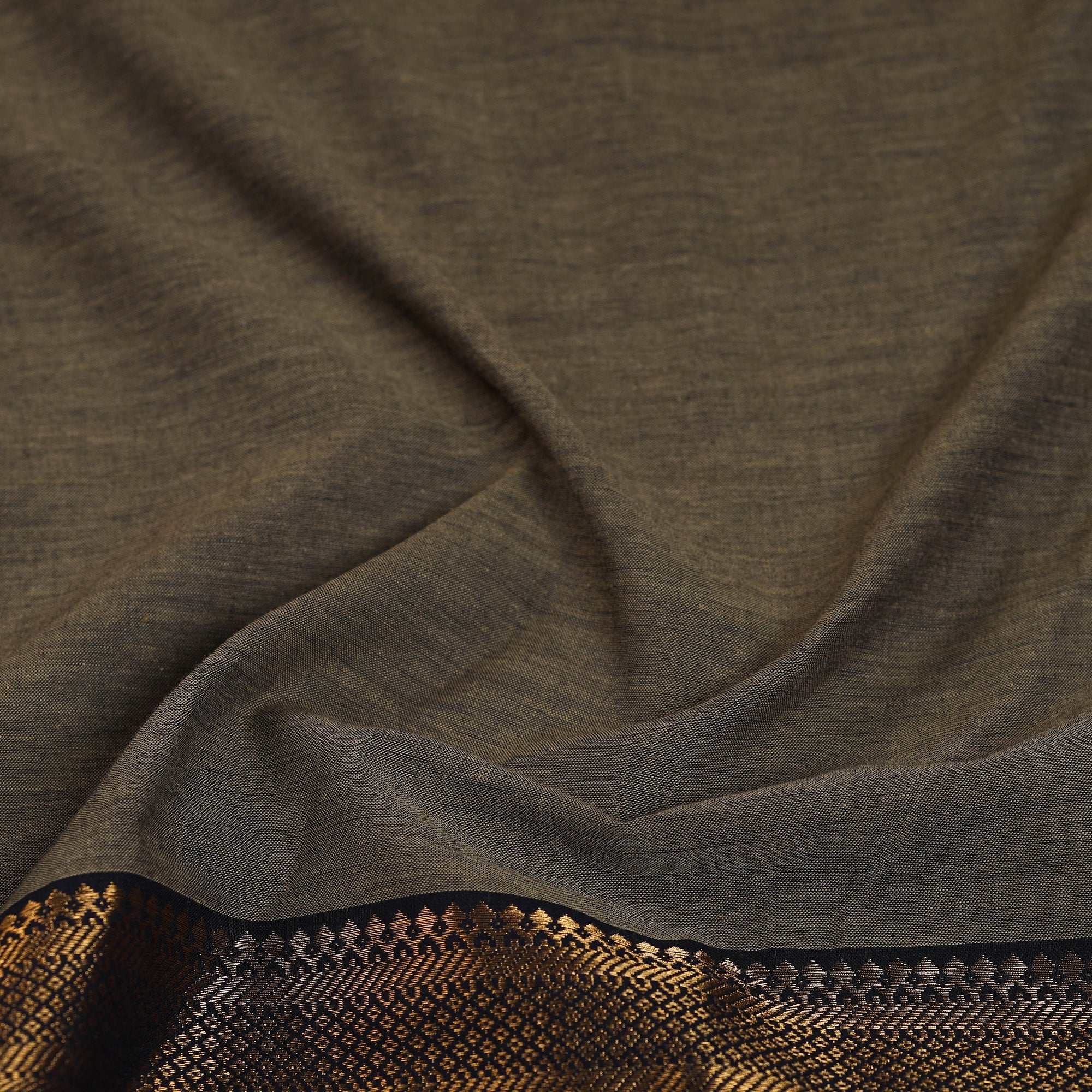 NOORI BAZAR Brown - Handloom Cotton Mangalagiri Blouse Piece 17 - view 2