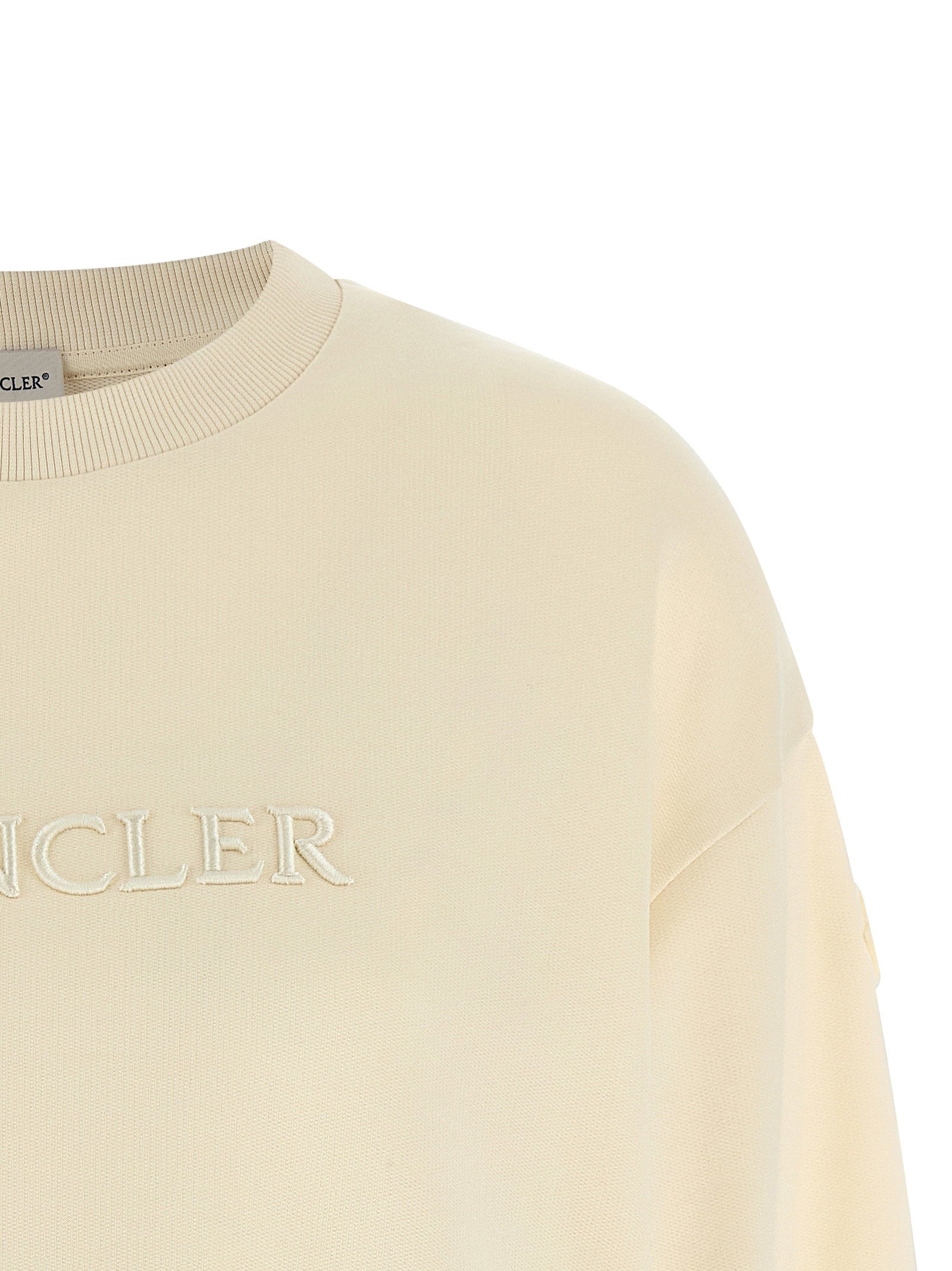 Moncler Logo Embroidery Sweatshirt – 100% cotton - view 3